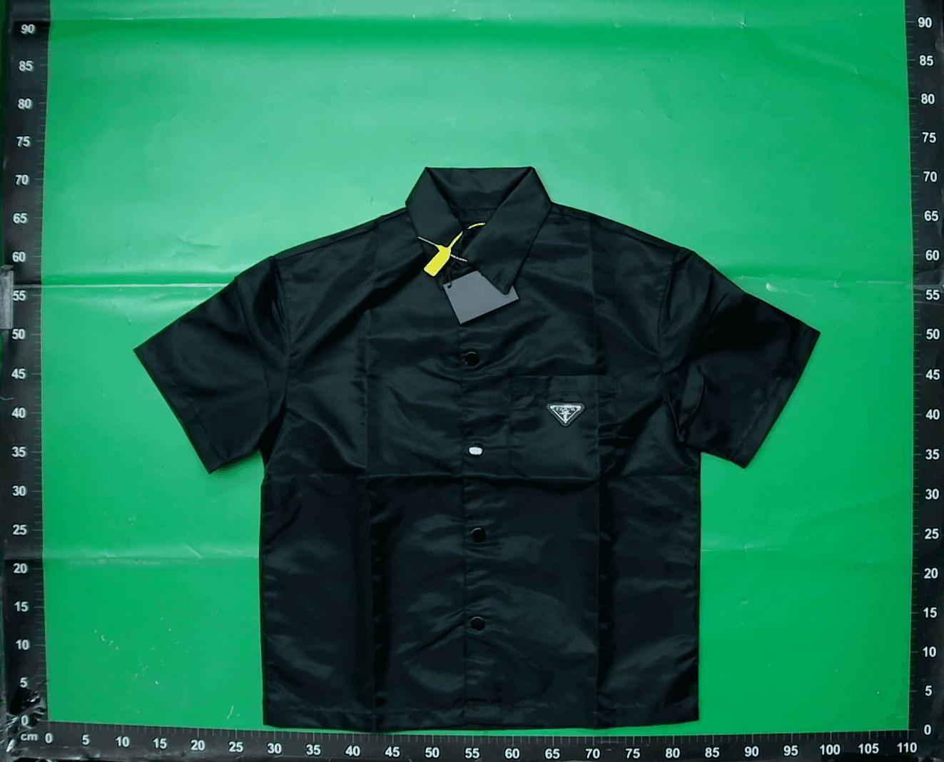 23 years European and American classic short-sleeved shirt men's summer lapel Polo loose inverted triangle embroidery design top — foto QC 1