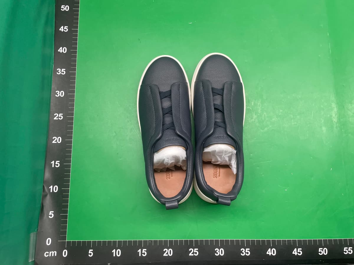 工厂新杰妮亚男鞋头层牛皮一脚蹬休闲真皮奢华鹿皮板鞋百搭休闲鞋 — miniatura QC 6