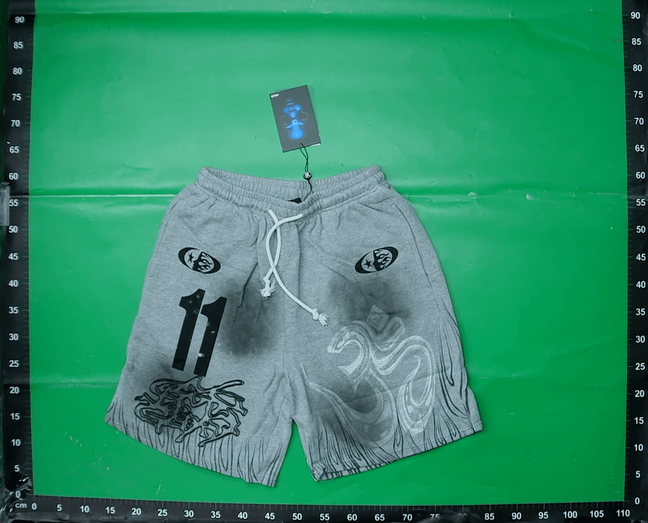 跨境美式潮牌Hellstar地狱之星洗水做旧高品质休闲短裤男女款NFC — foto QC 1