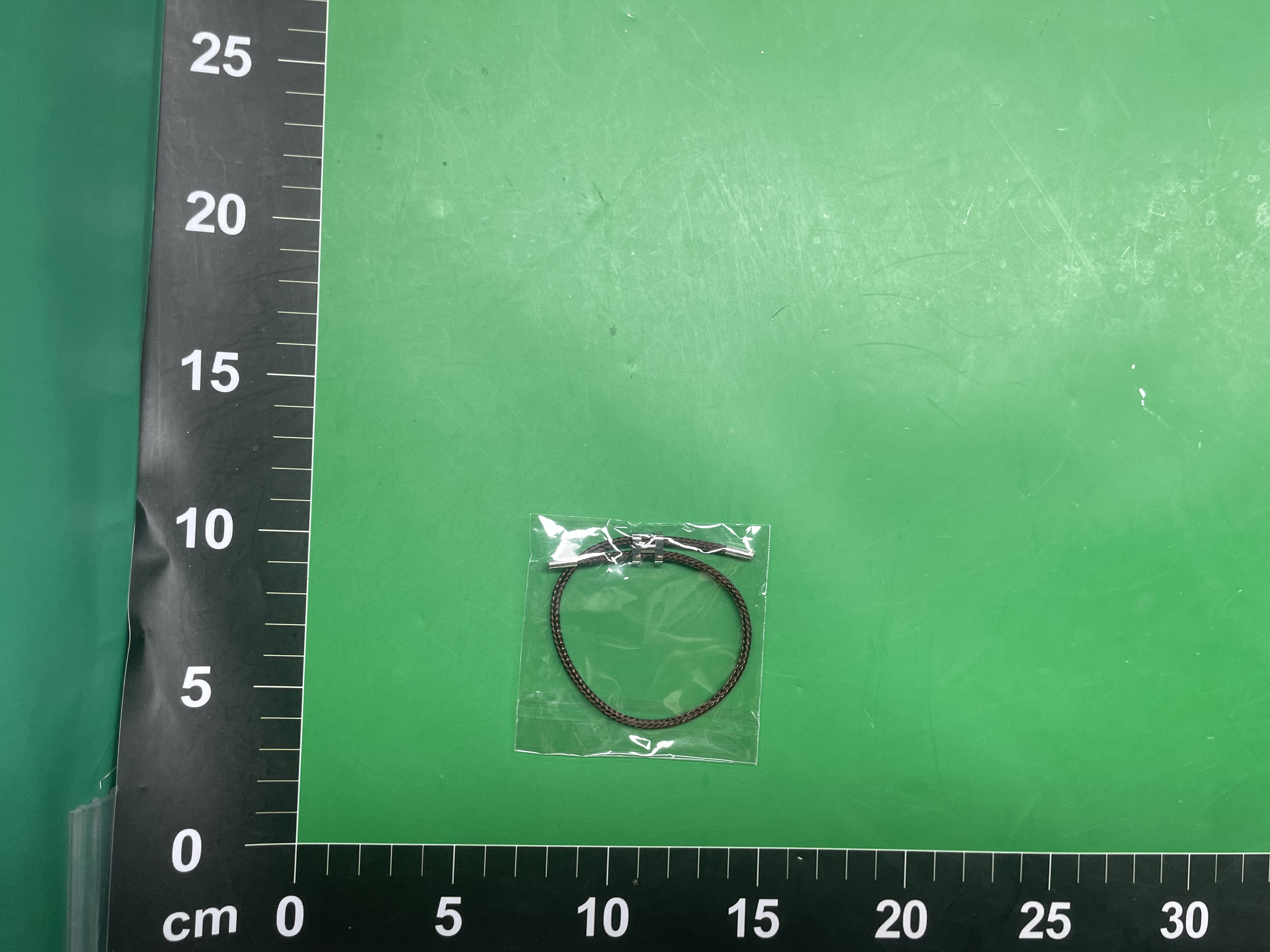 不锈钢钢丝绳手链 可调节3D硬金配绳手链 钛钢防水手镯现货批发 — miniatura QC 5