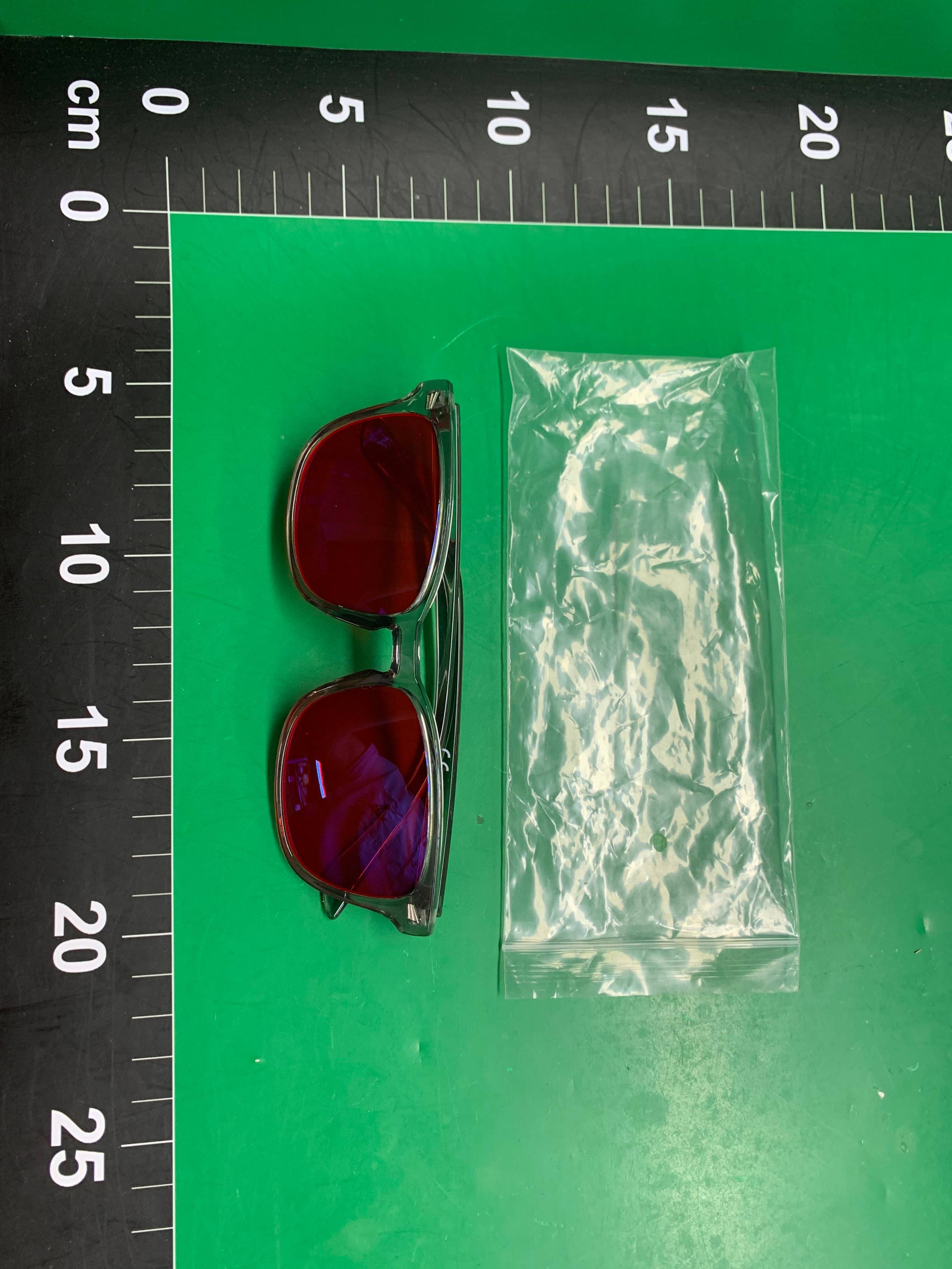 睡眠眼镜防蓝光米钉潮流睡眠镜片防紫外线防辐射红色框架眼镜 — miniatura QC 3