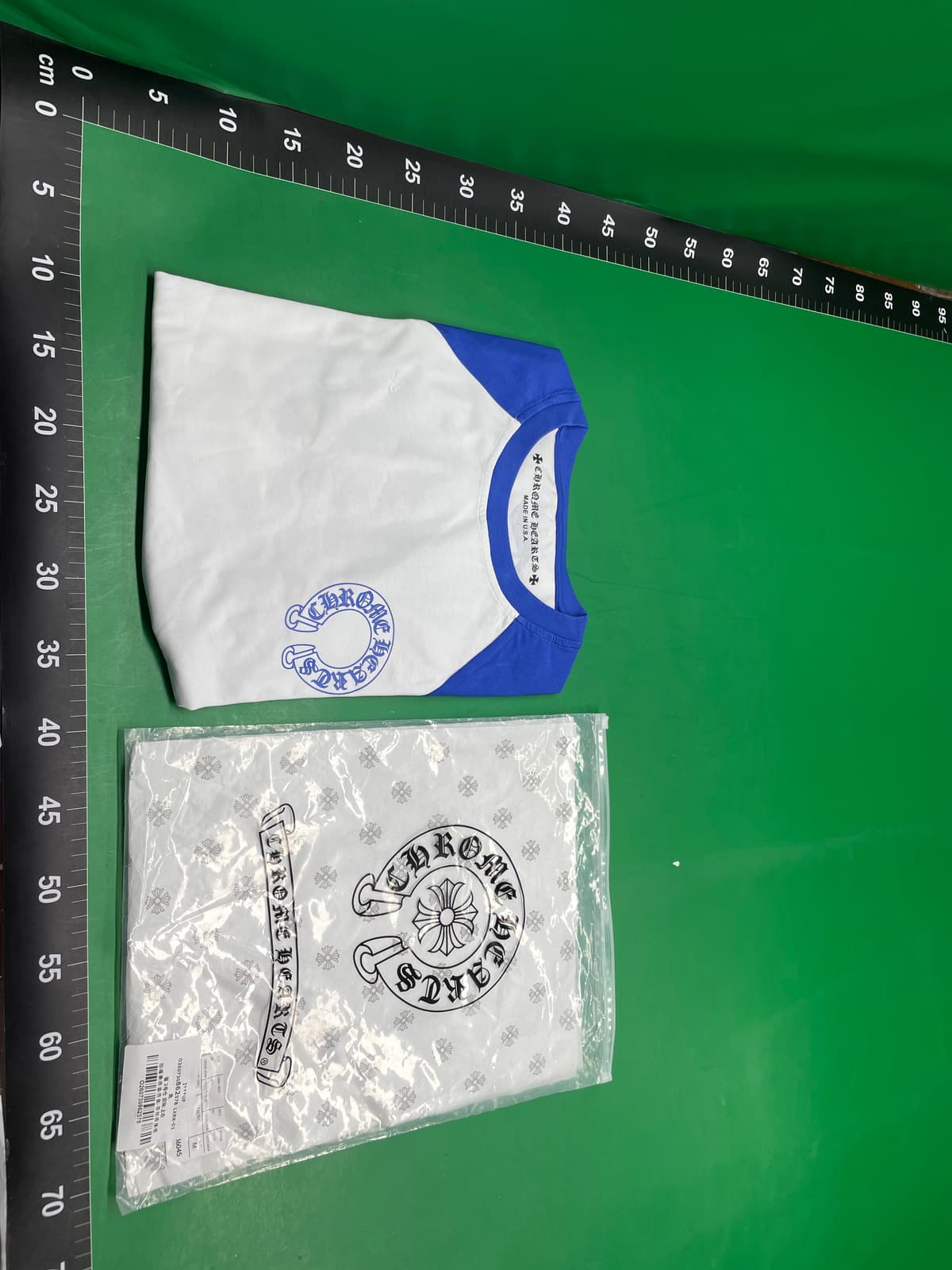 跨境克Ch Hets高品质双纱纯棉拼色落肩袖秋季男女T恤现货直发 — miniatura QC 5