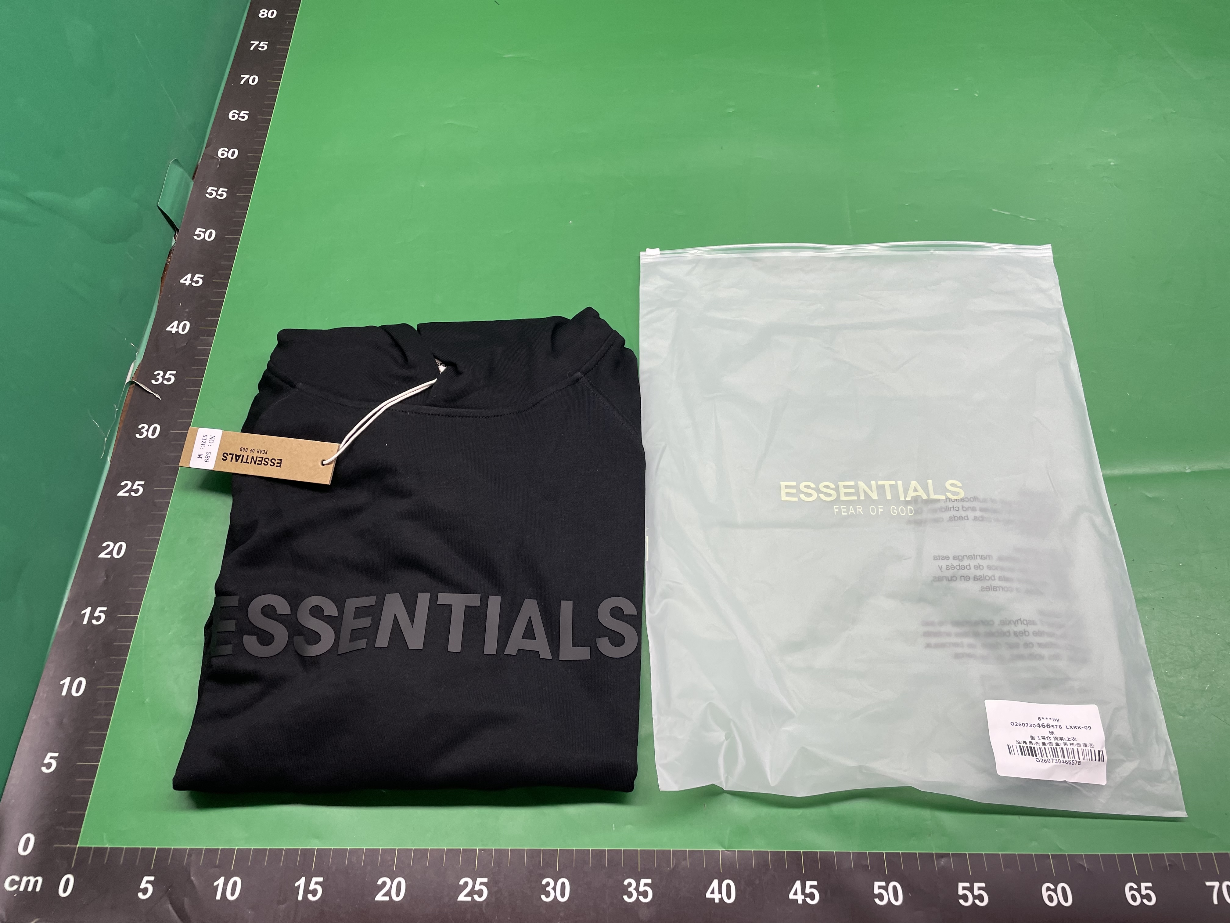 Essentials立体字母印花加绒连帽卫衣FOG男女青少年街头嘻哈外套 — miniatura QC 3