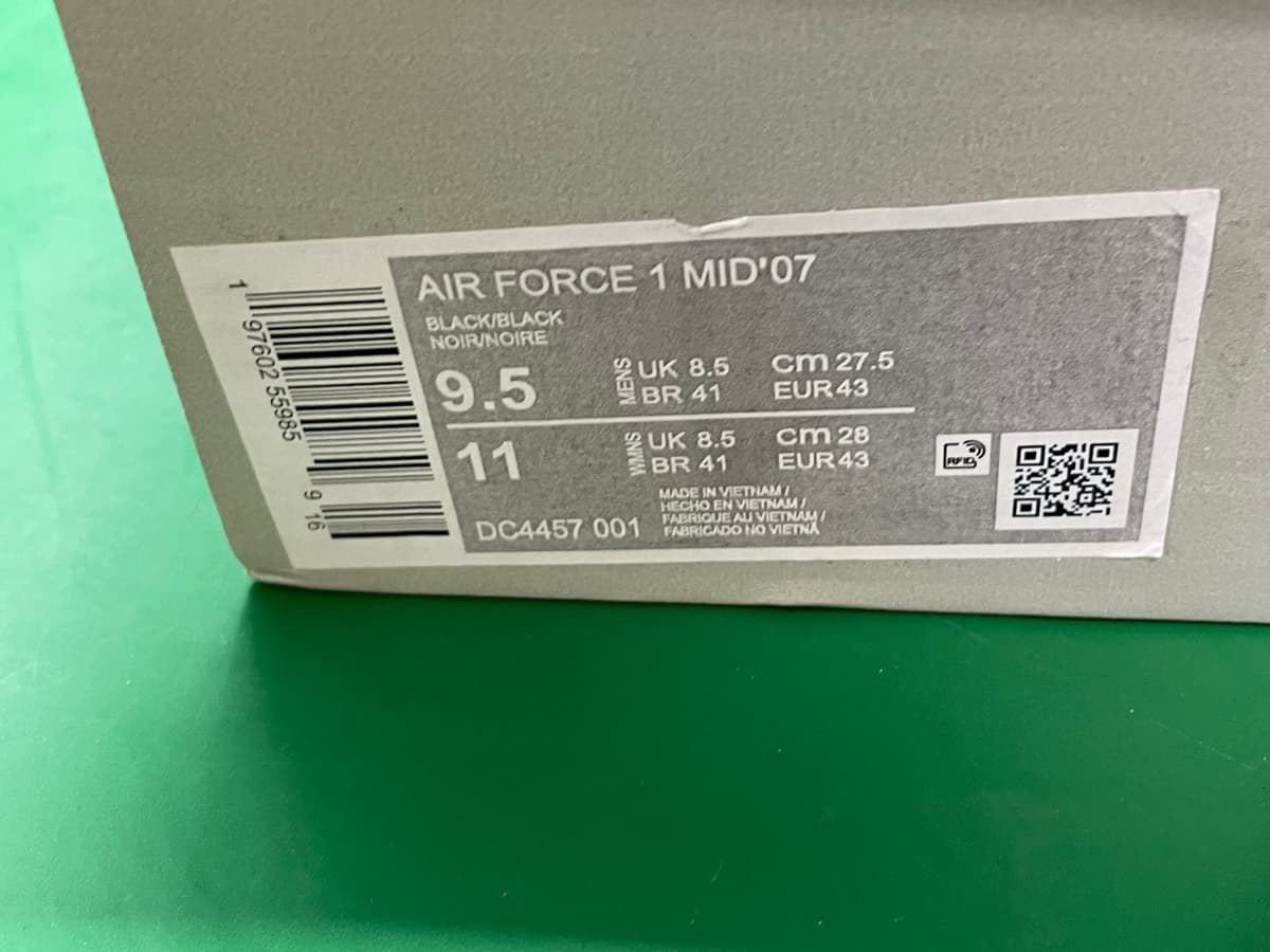 空军一号AF1 OW联名3M反光皮蓬全头层皮CPFM男女板鞋平底 — foto QC 1