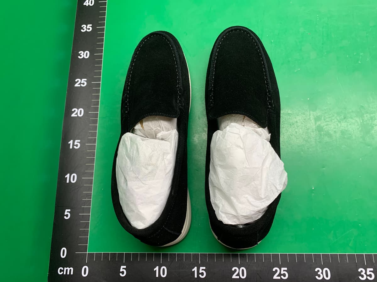 工厂现货直销情侣款高版LP一脚蹬软底休闲真皮单鞋舒适百搭乐福鞋 — miniatura QC 6