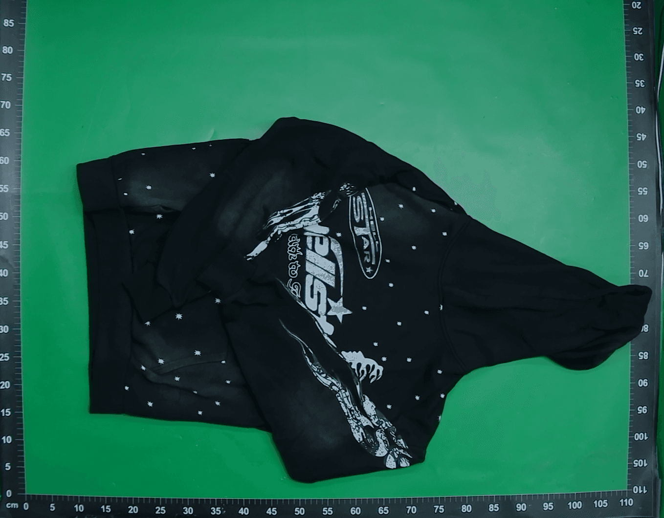 跨境地狱之星Hellstar系列复古洗水做旧拉链连帽卫衣男女NFC外套 — foto QC 1
