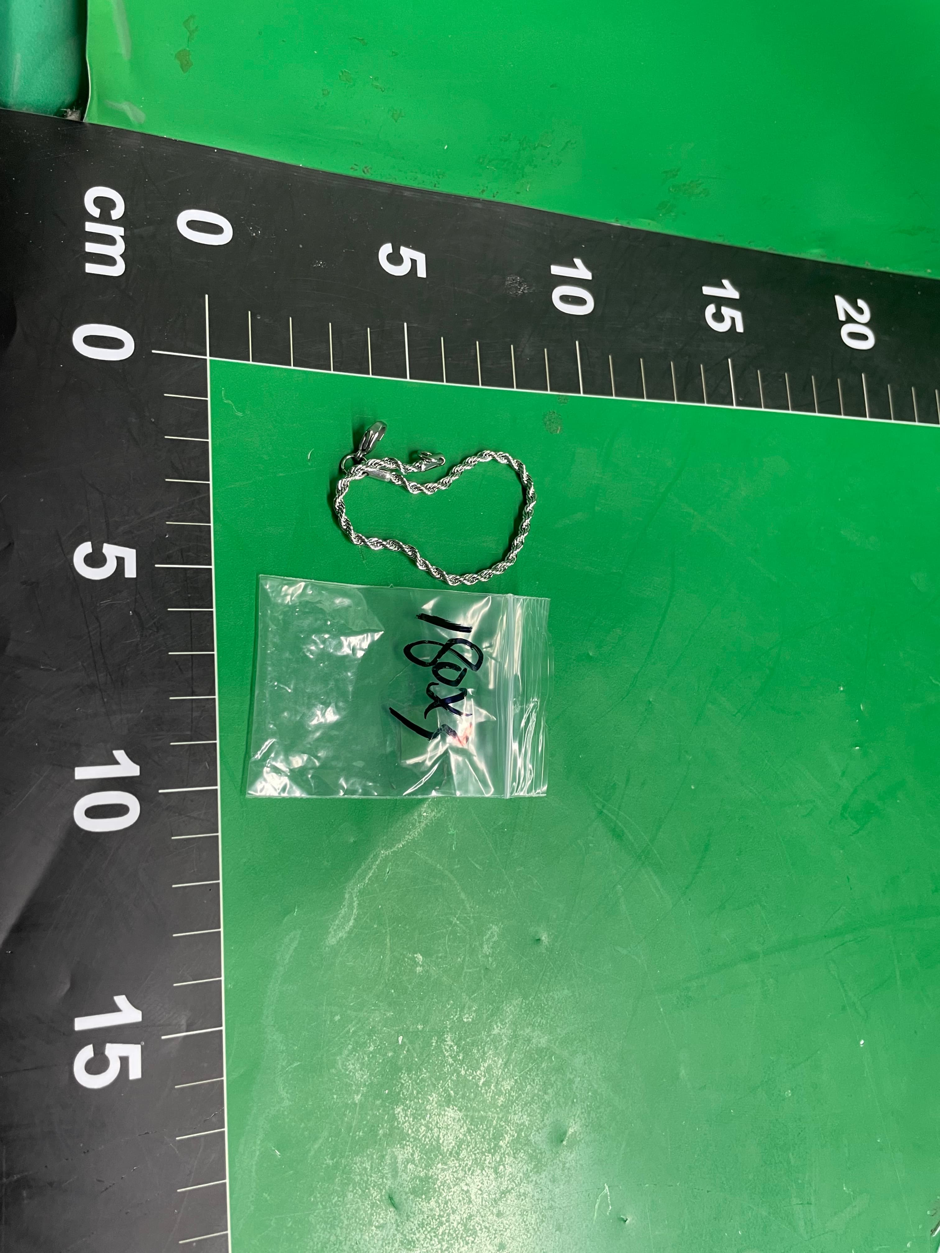 不锈钢麻花链3/4/5/6mm钛钢饰品多尺寸麻花链龙虾扣情侣手链批发 — foto QC 1