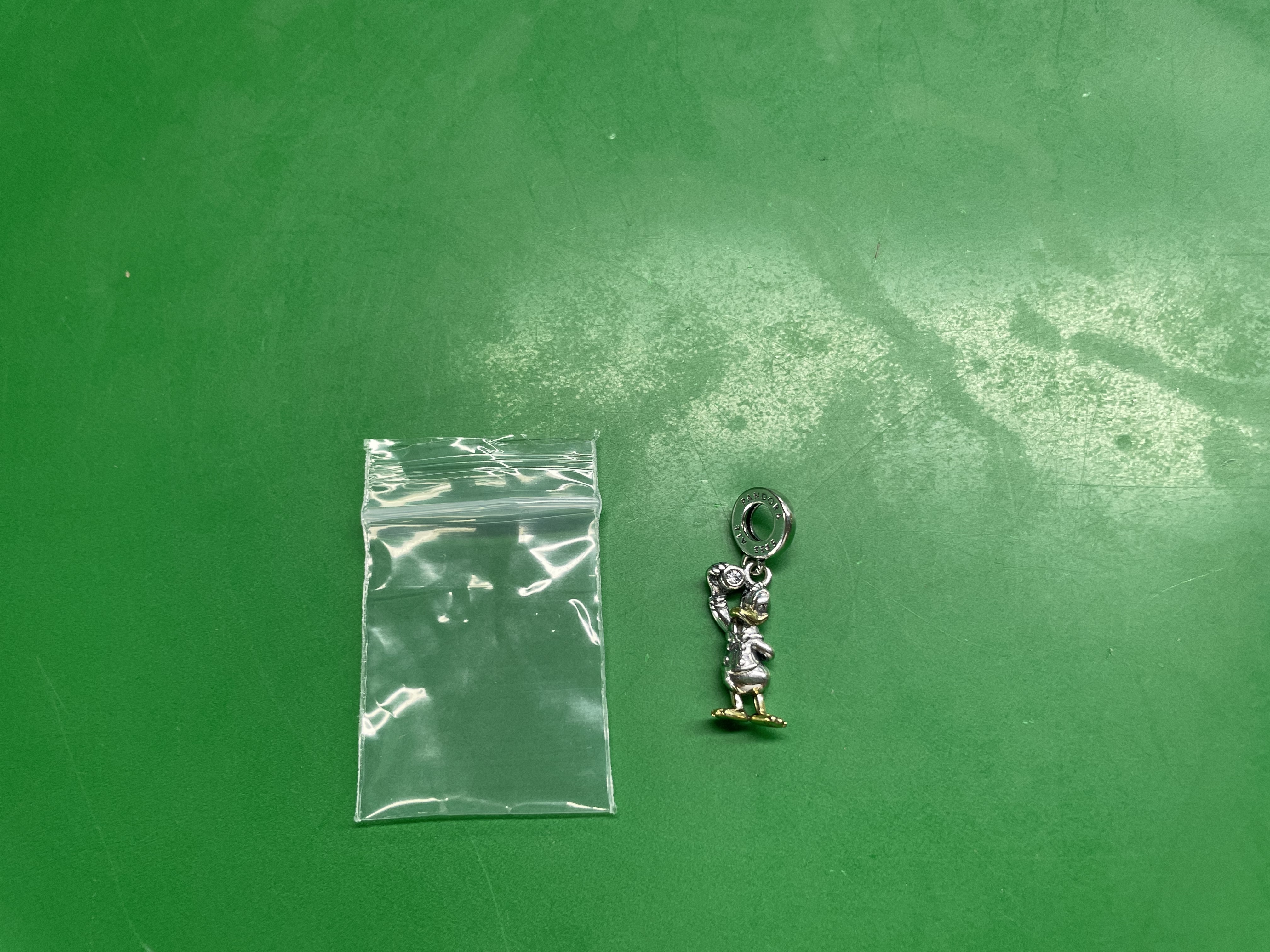 潘家迪士斯尼系列白铜镀银蝴蝶美人鱼螃蟹手链DIY配件珠子 — foto QC 1