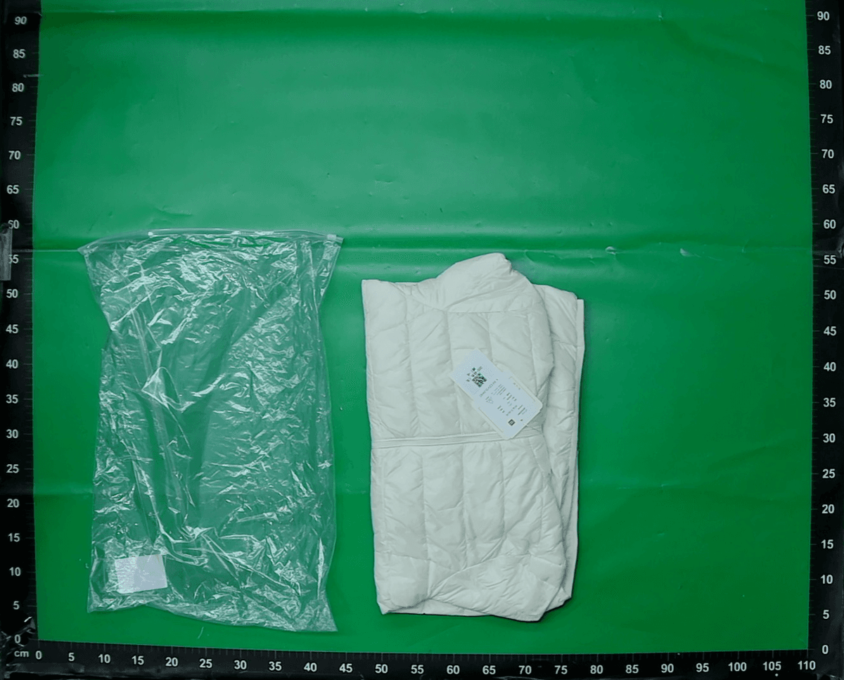 跨境LOGO印字印花羽绒服男女短款轻薄图案白鸭绒企业工作服团队服 — miniatura QC 4