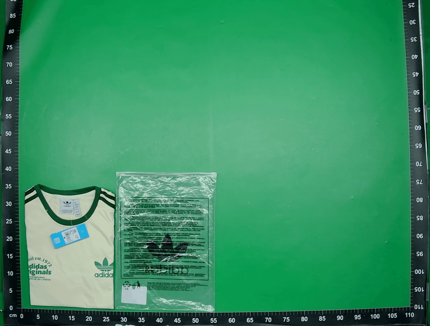 IU0217三叶草短袖男女宽松夏季纯棉半袖圆领T恤条纹半袖IS1413 — foto QC 1