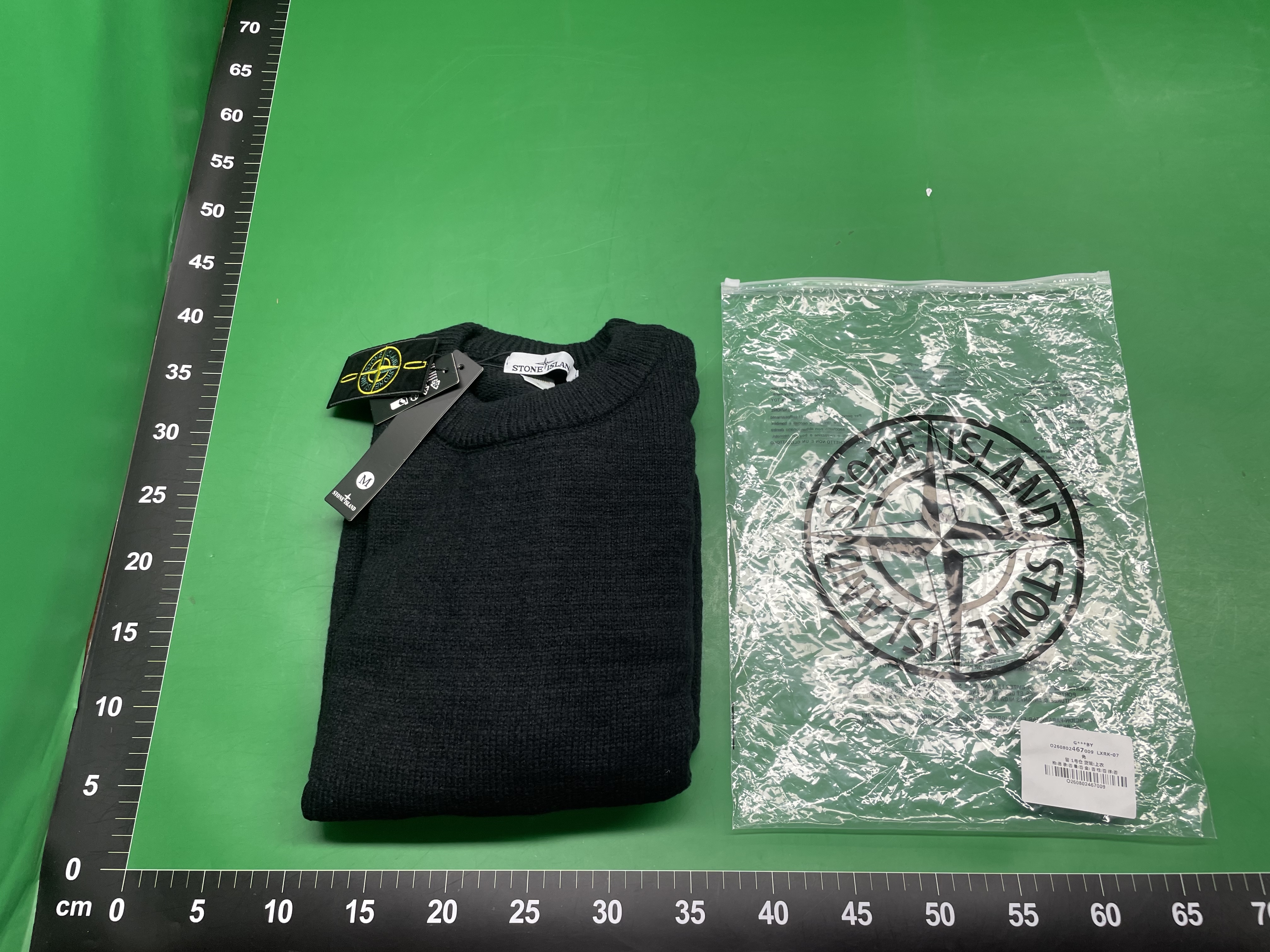 跨境欧美STONE石头袖标圆领打底薄款针织衫 秋冬保暖男女套头毛衣 — miniatura QC 3