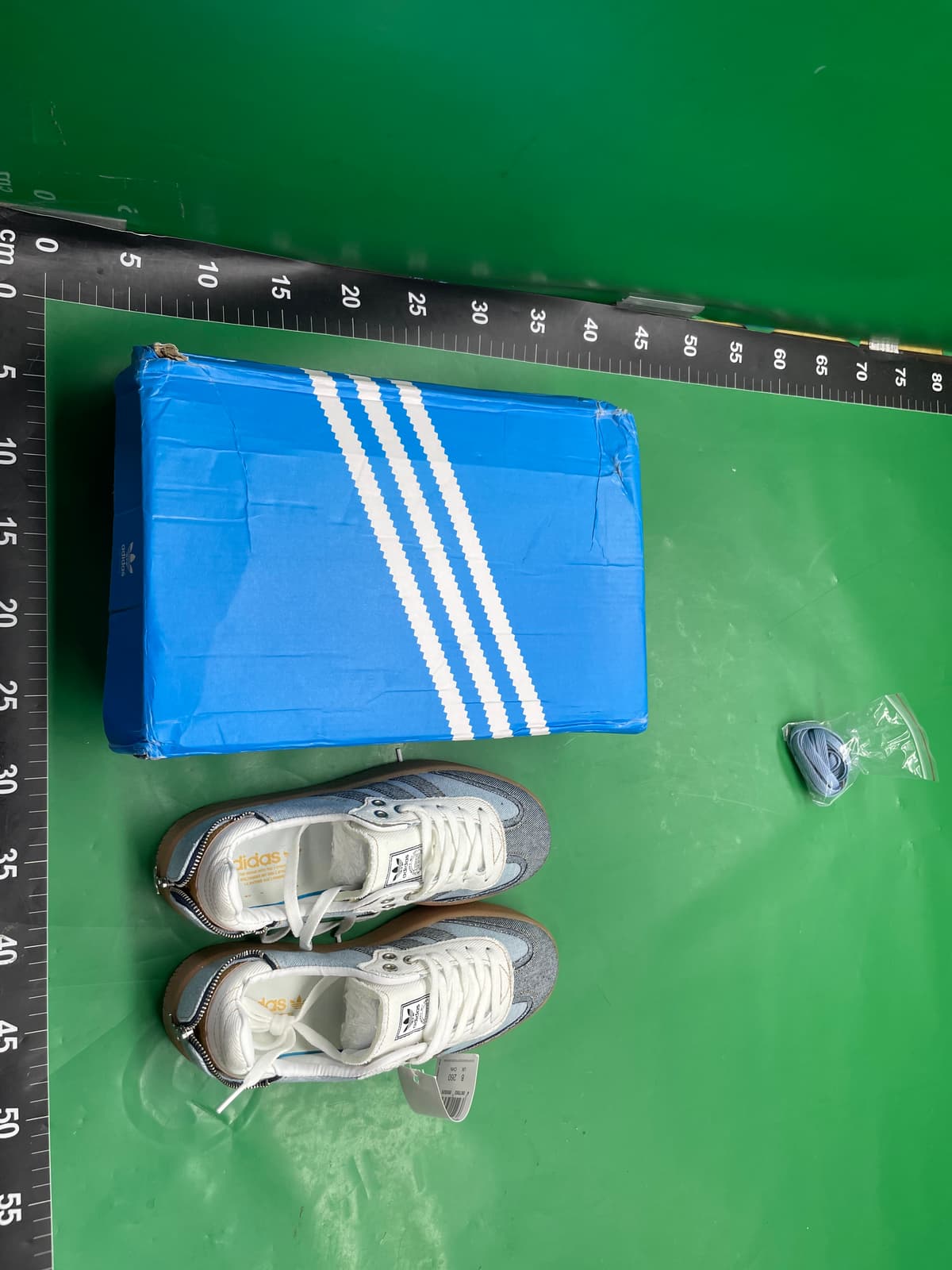 夏季Samba德训鞋牛仔拉链板鞋新款复古男女厚底情侣休闲运动鞋带 — miniatura QC 2