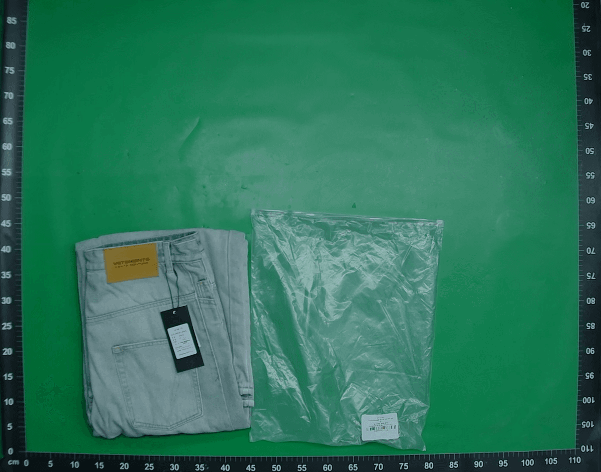 跨境外贸 VET美式复古字母毛巾绣牛仔裤宽松廓形baggy阔腿裤男潮 — miniatura QC 3