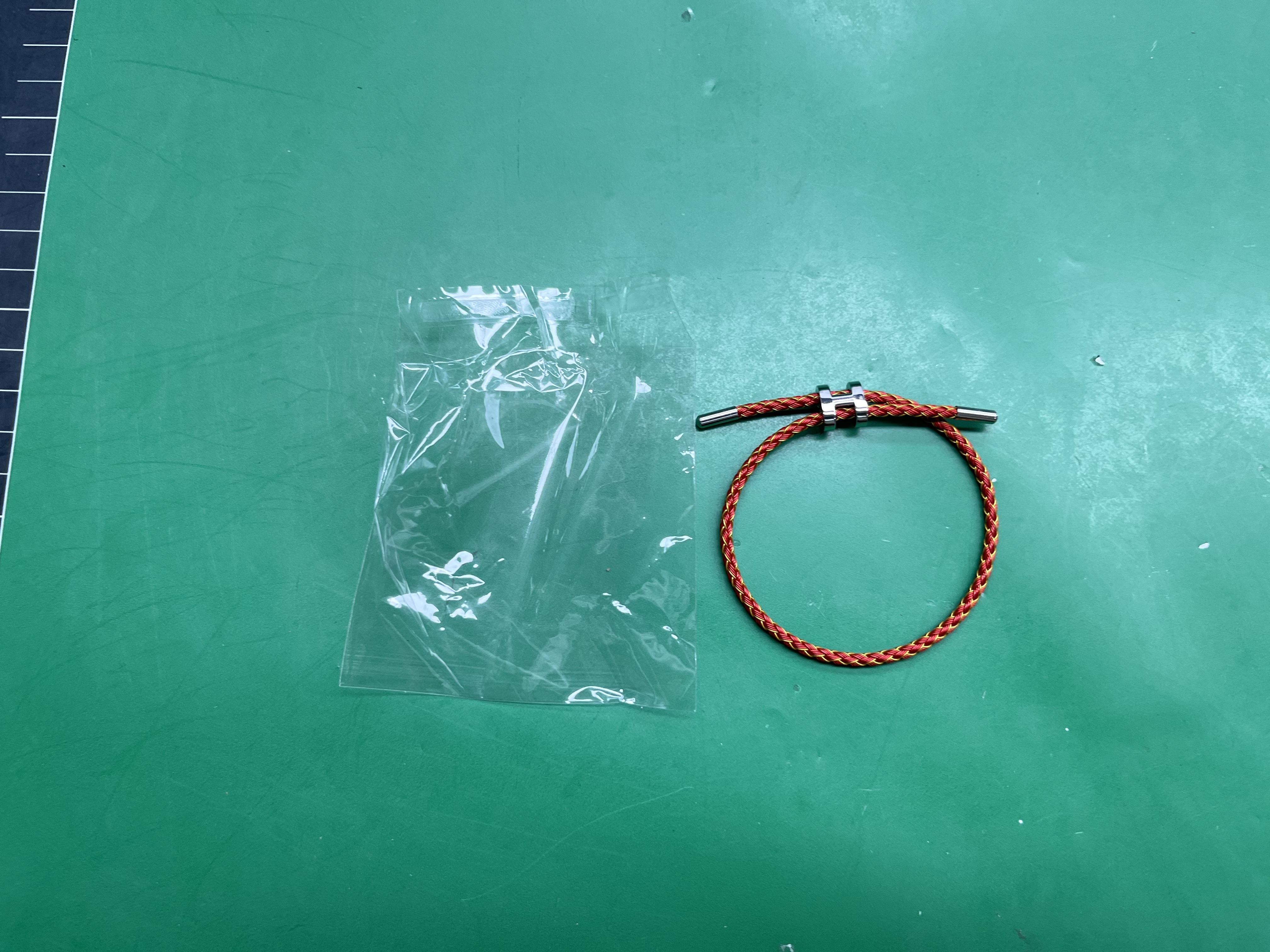 不锈钢钢丝绳手链 可调节3D硬金配绳手链 钛钢防水手镯现货批发 — miniatura QC 2