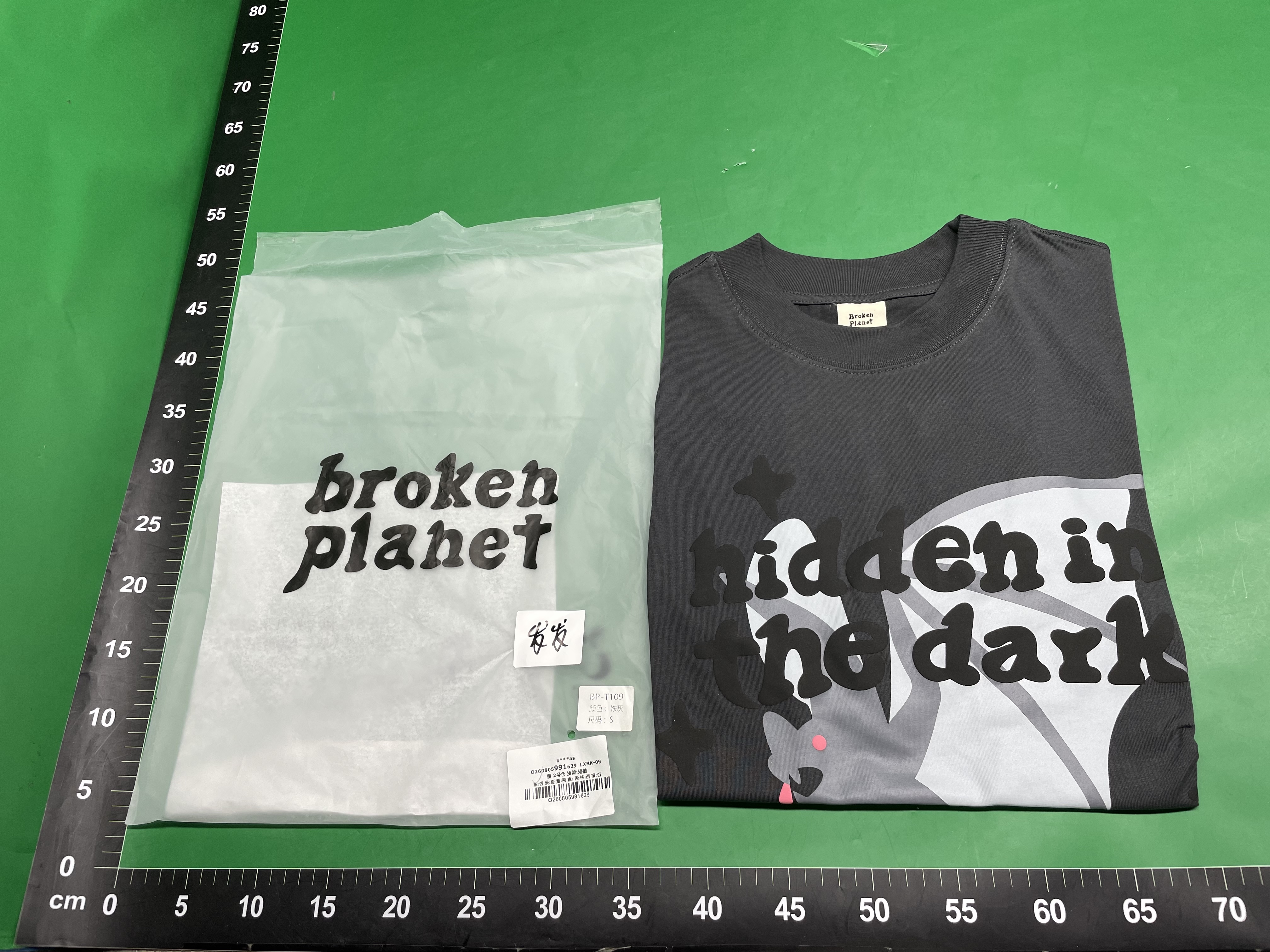 Broken Planet小众潮牌字母发泡印花T恤男女情侣高街宽松短袖短袖 — miniatura QC 3