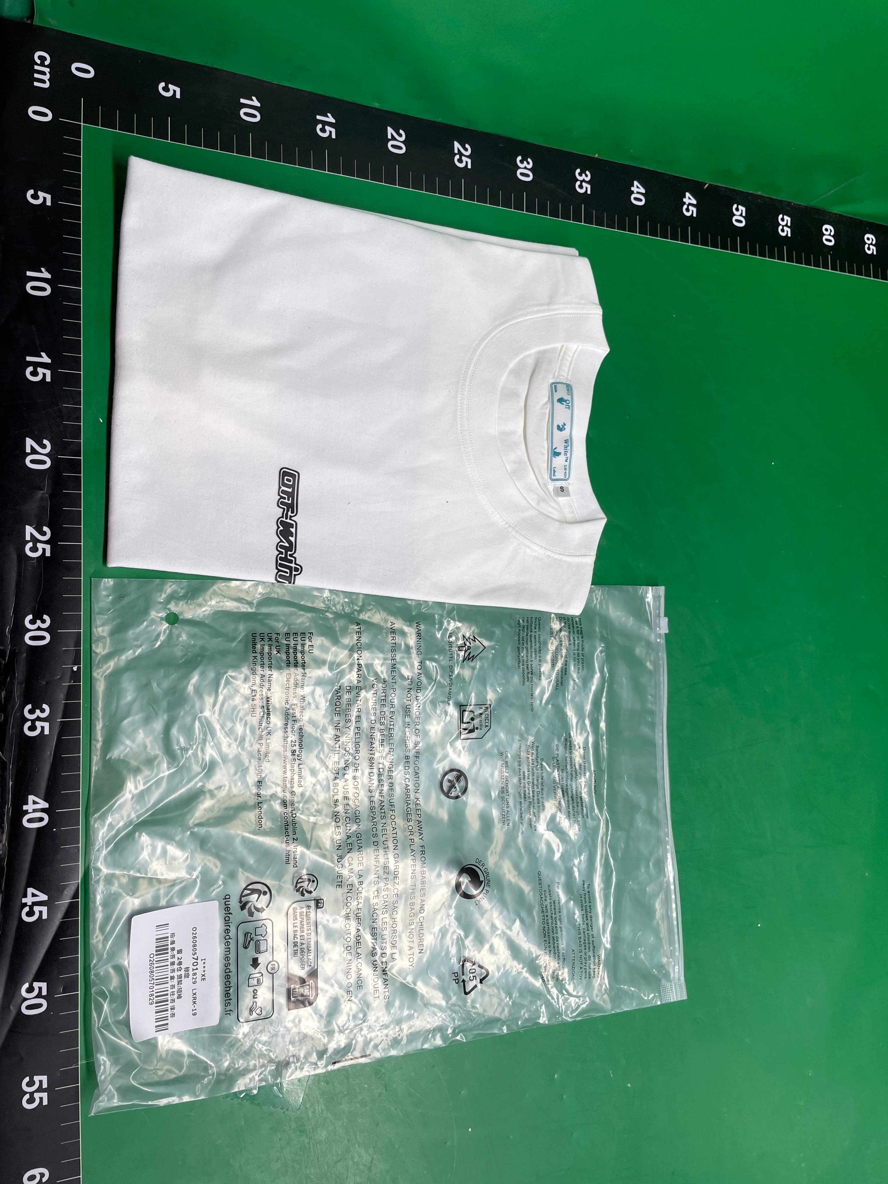 跨境专供有机棉烫金箭头男式T恤宽松超短款轻熟风短袖 — miniatura QC 3
