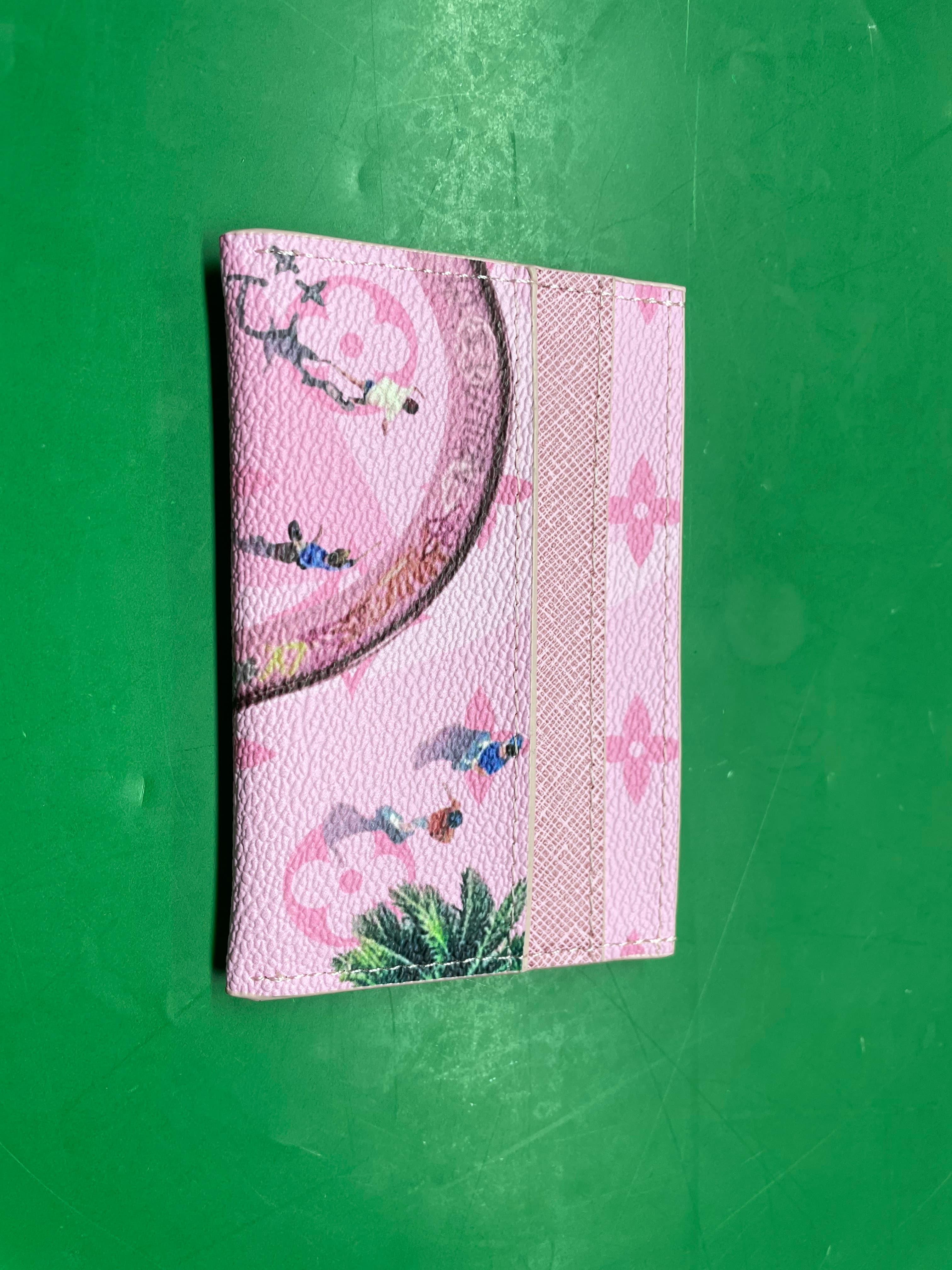 高尔夫印花潮牌运动风彩色卡包老花内烫金跨境爆款时尚印花滑雪驴 — miniatura QC 4