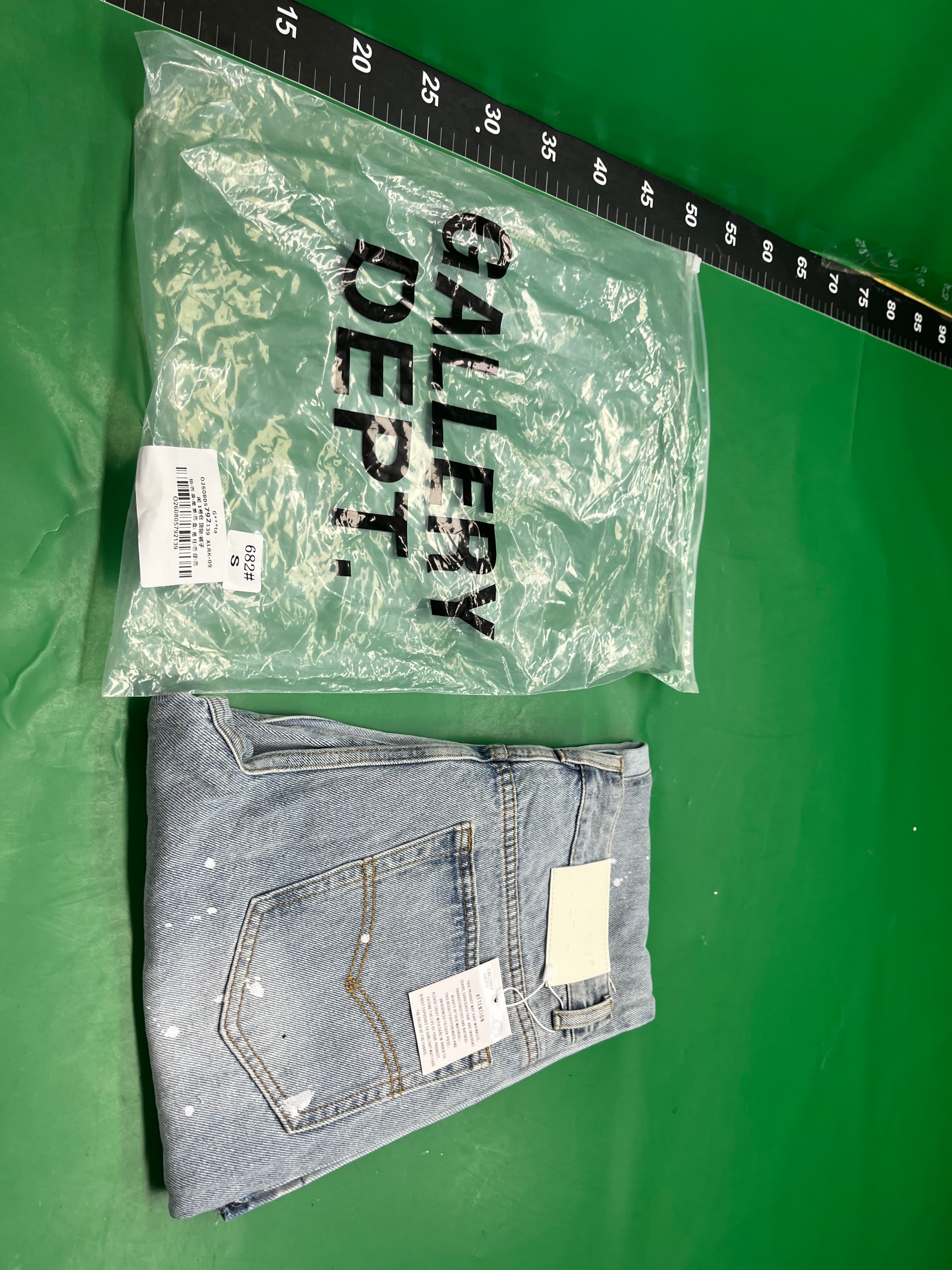 Gallery Dept基础款水洗微喇拼接牛仔裤潮牌复古百搭男女休闲长裤 — foto QC 1