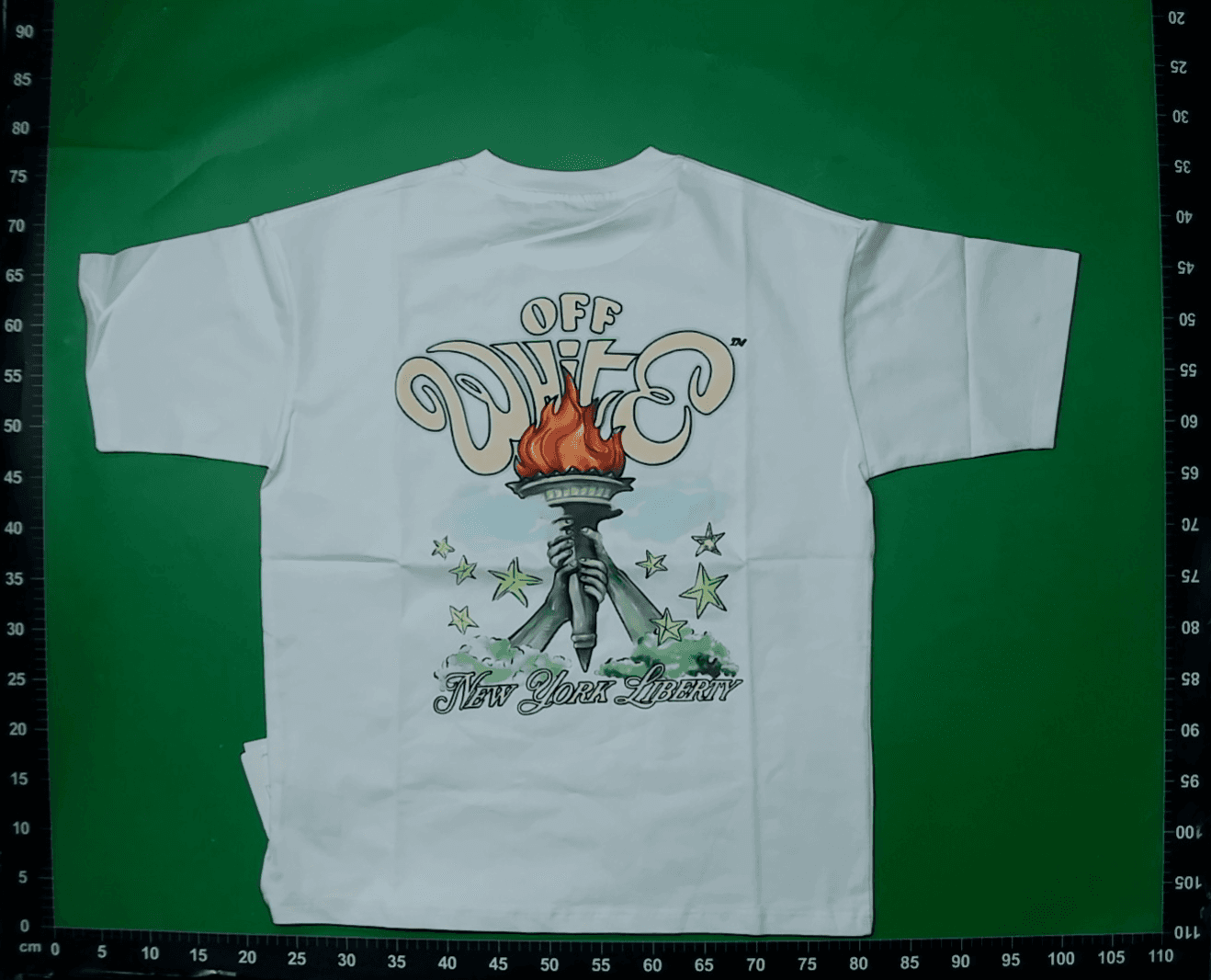 跨境高品质潮牌Off-White新款个性设计时尚宽松圆领短袖T恤小合集 — foto QC 1