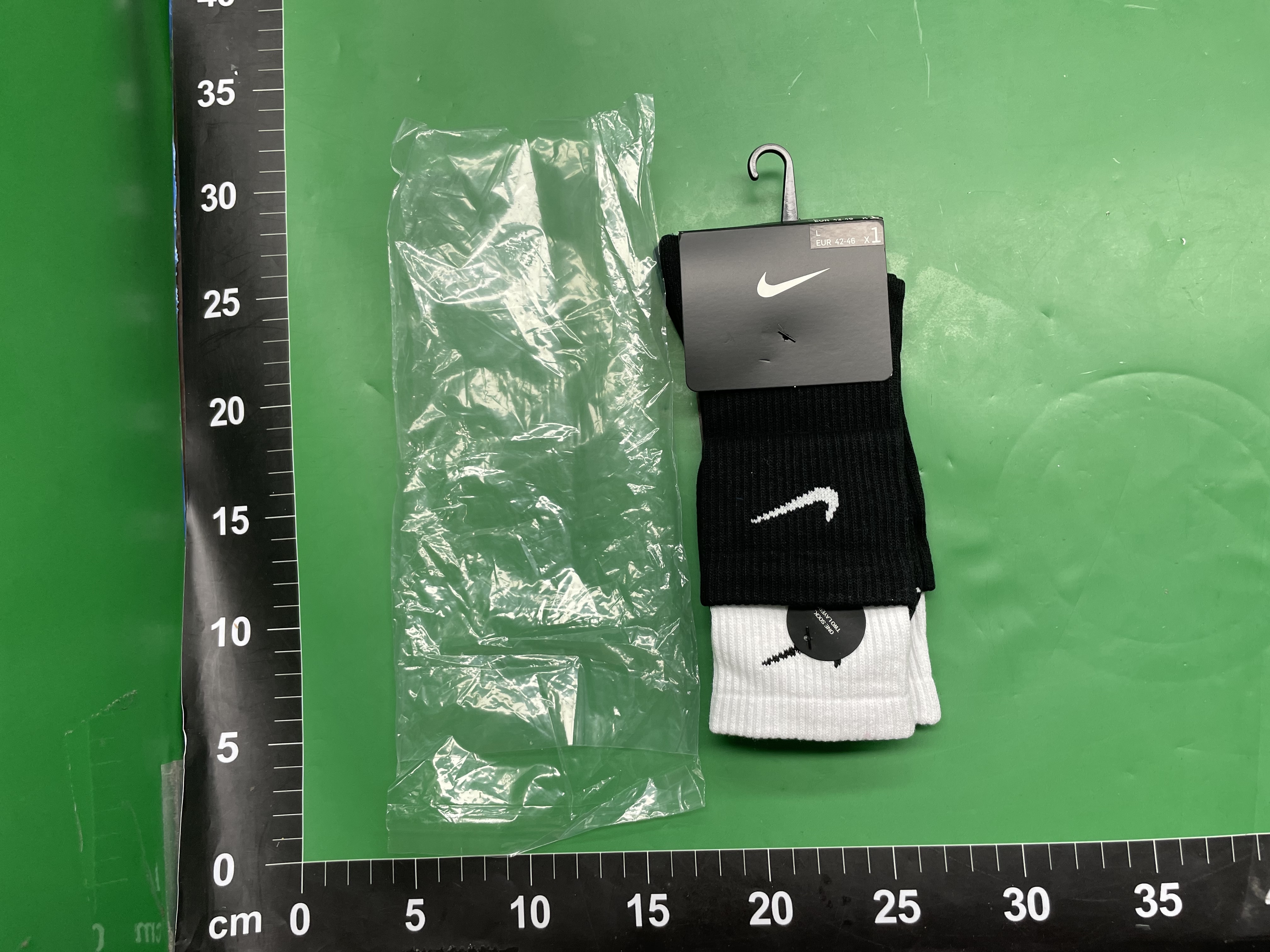苏万耐剋斯特袜子彩色双层拼接男女中长筒毛巾底运动袜跑步篮球袜 — foto QC 1