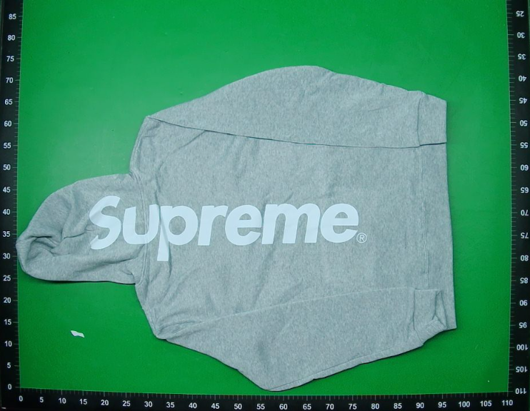 Supreme潮牌连帽卫衣男秋冬加绒宽松街头嘻哈外套纯色长袖套头衫 — foto QC 1