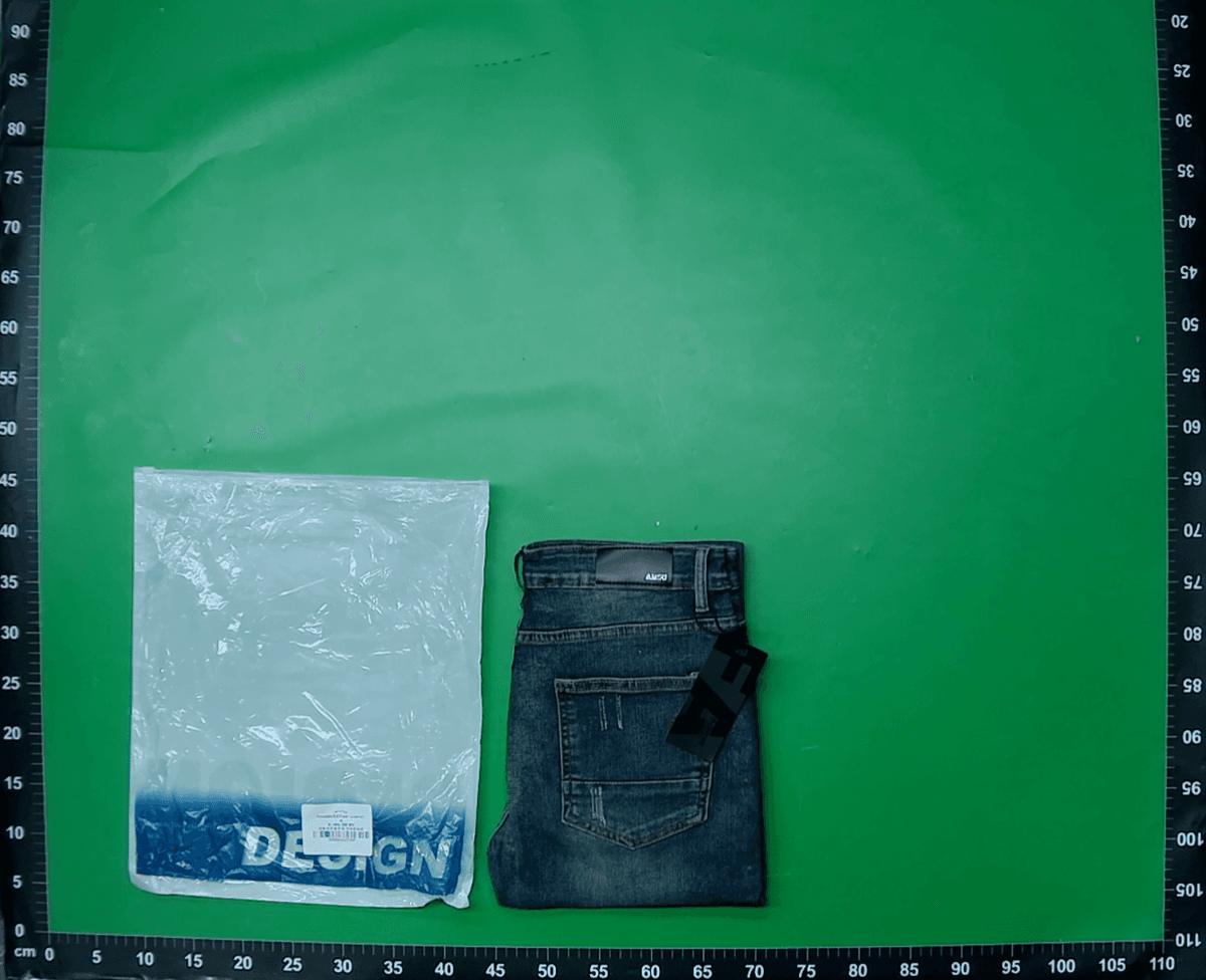 PUR合集高版AM外贸风格蓝破洞修身弹力印花印染小脚男式牛仔裤潮 — miniatura QC 3