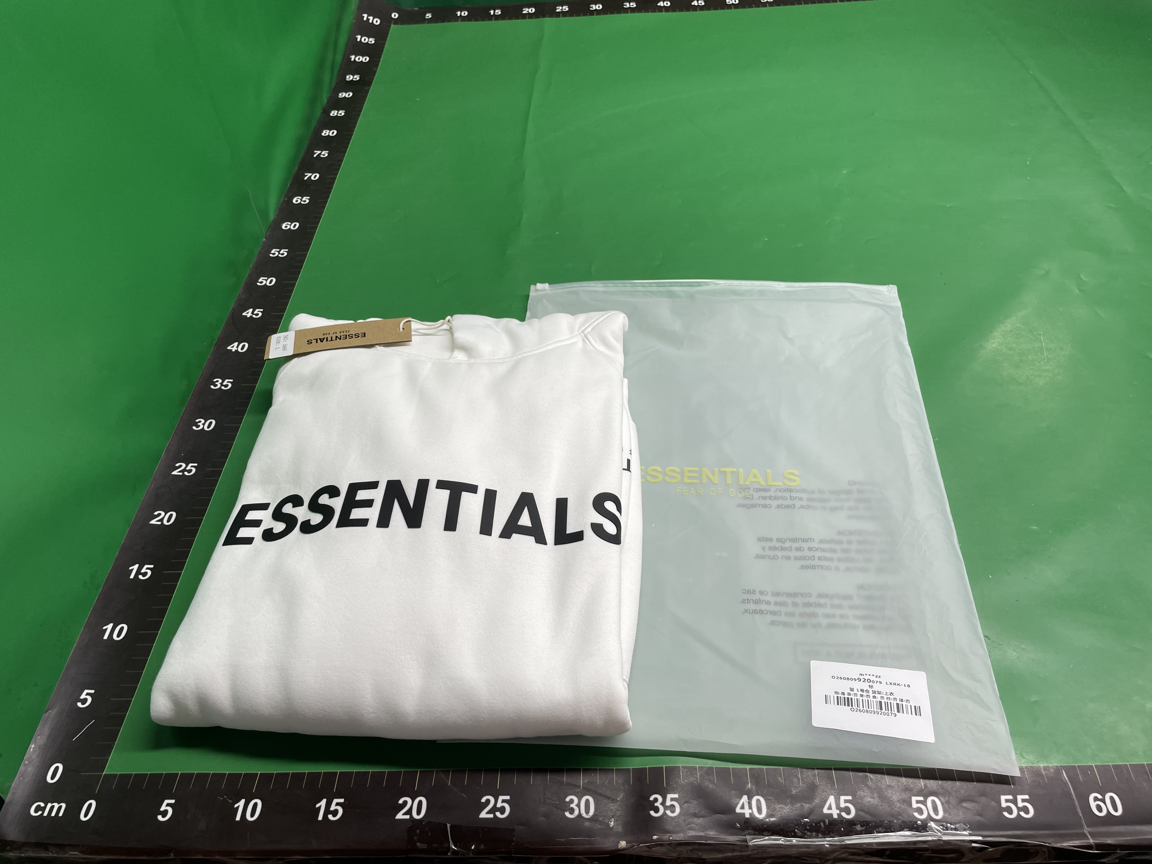 Essentials立体字母印花加绒连帽卫衣FOG男女青少年街头嘻哈外套 — miniatura QC 2