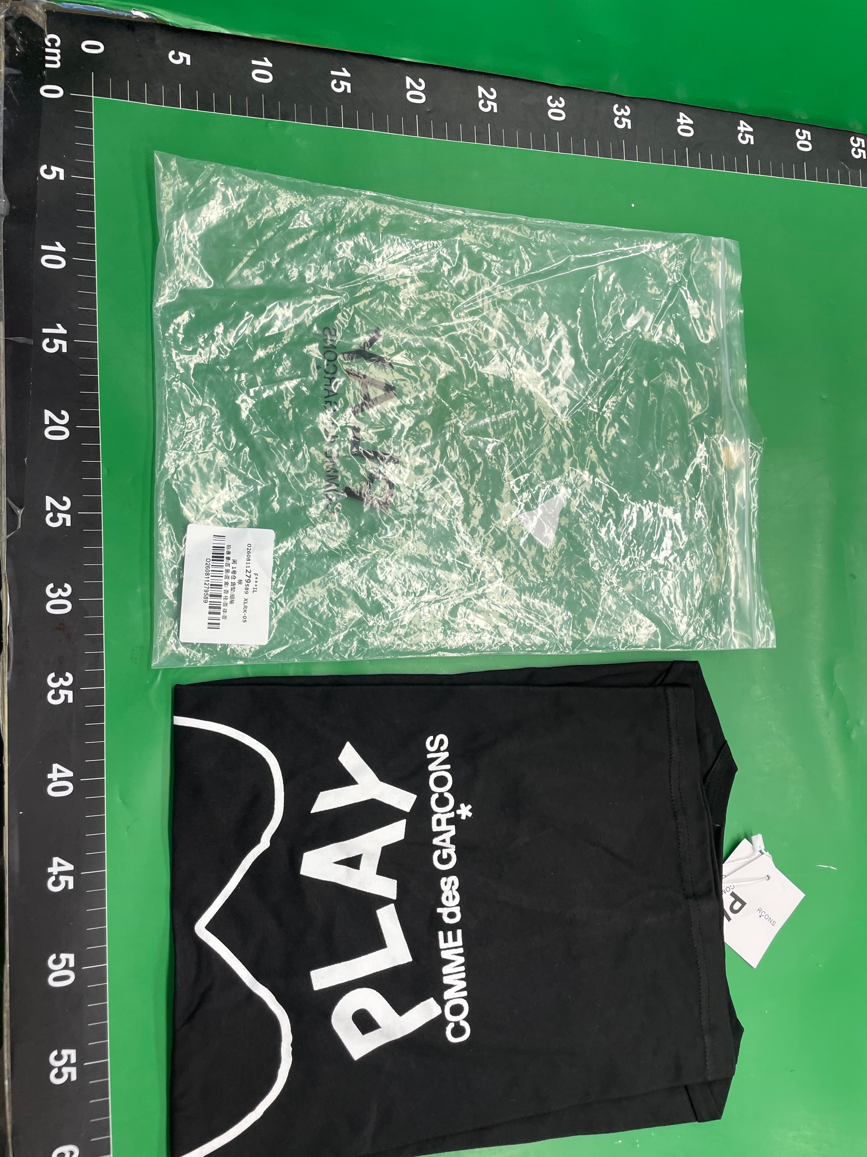 川久潮牌pla爱心刺绣短袖纯棉红心眼睛情侣装T恤y川久保玲 — foto QC 1