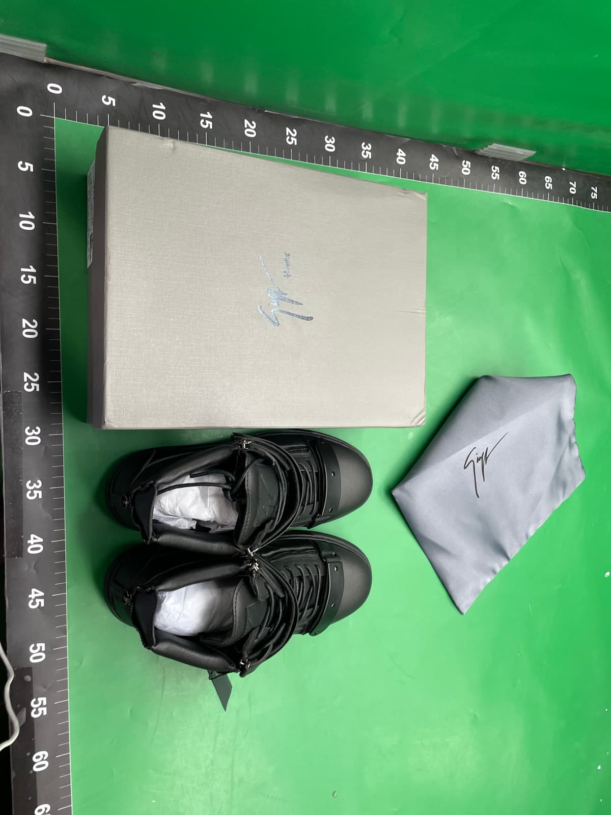 春秋AGZ欧美男女鞋黑色真皮漆皮高帮拉链金属双铁扣平底板鞋潮 — miniatura QC 4