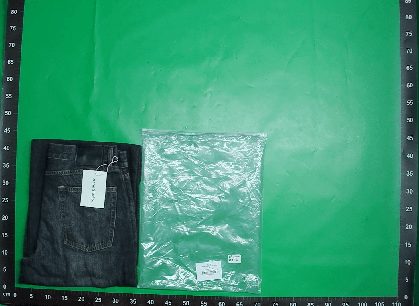 正确版新款水洗美式脏脏风宽松复古阔腿直筒男女同款牛仔裤 — foto QC 1