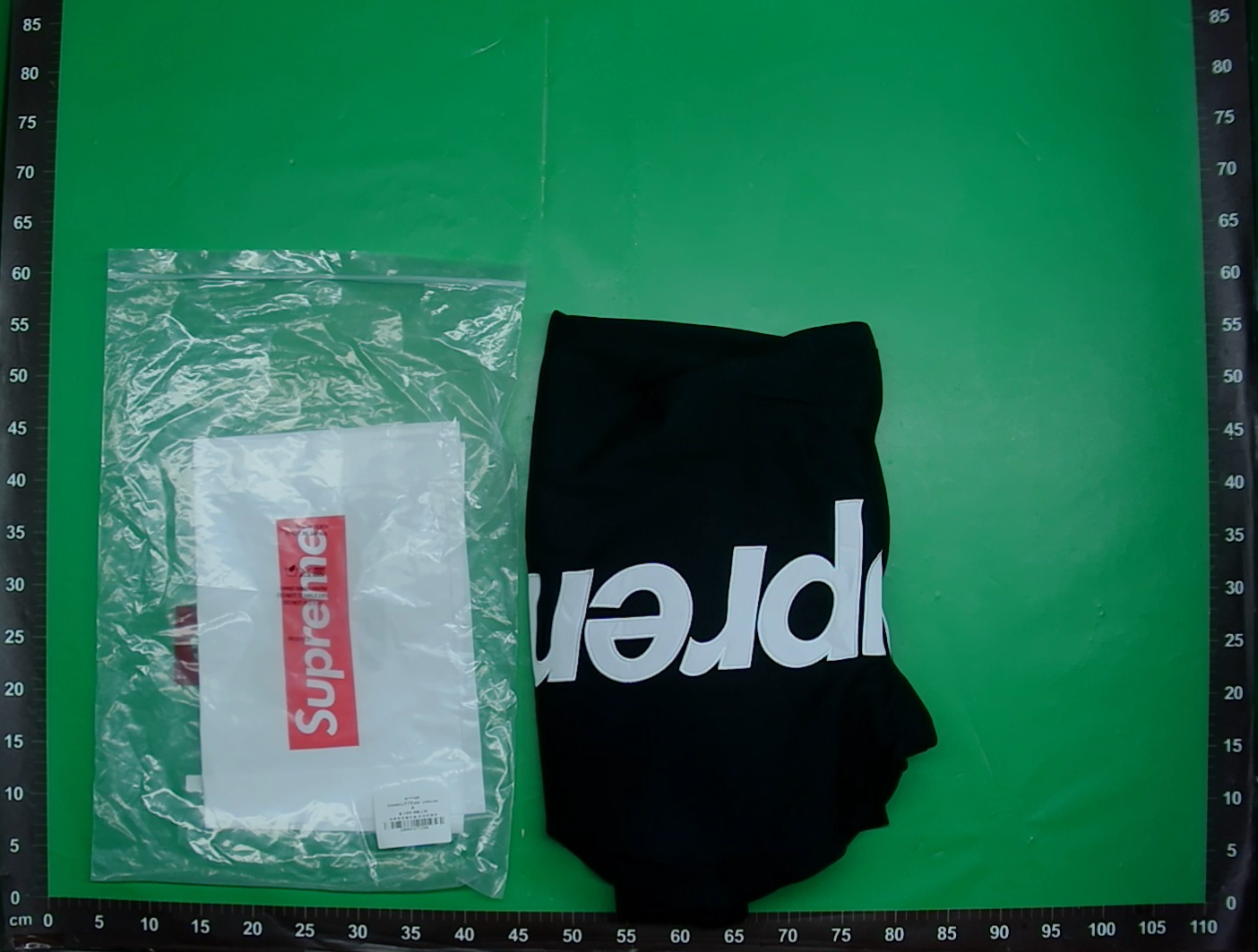 SUPREME 24FW发热华夫格加绒卫衣男女情侣款贴布图案拉链帽衫潮牌 — foto QC 1
