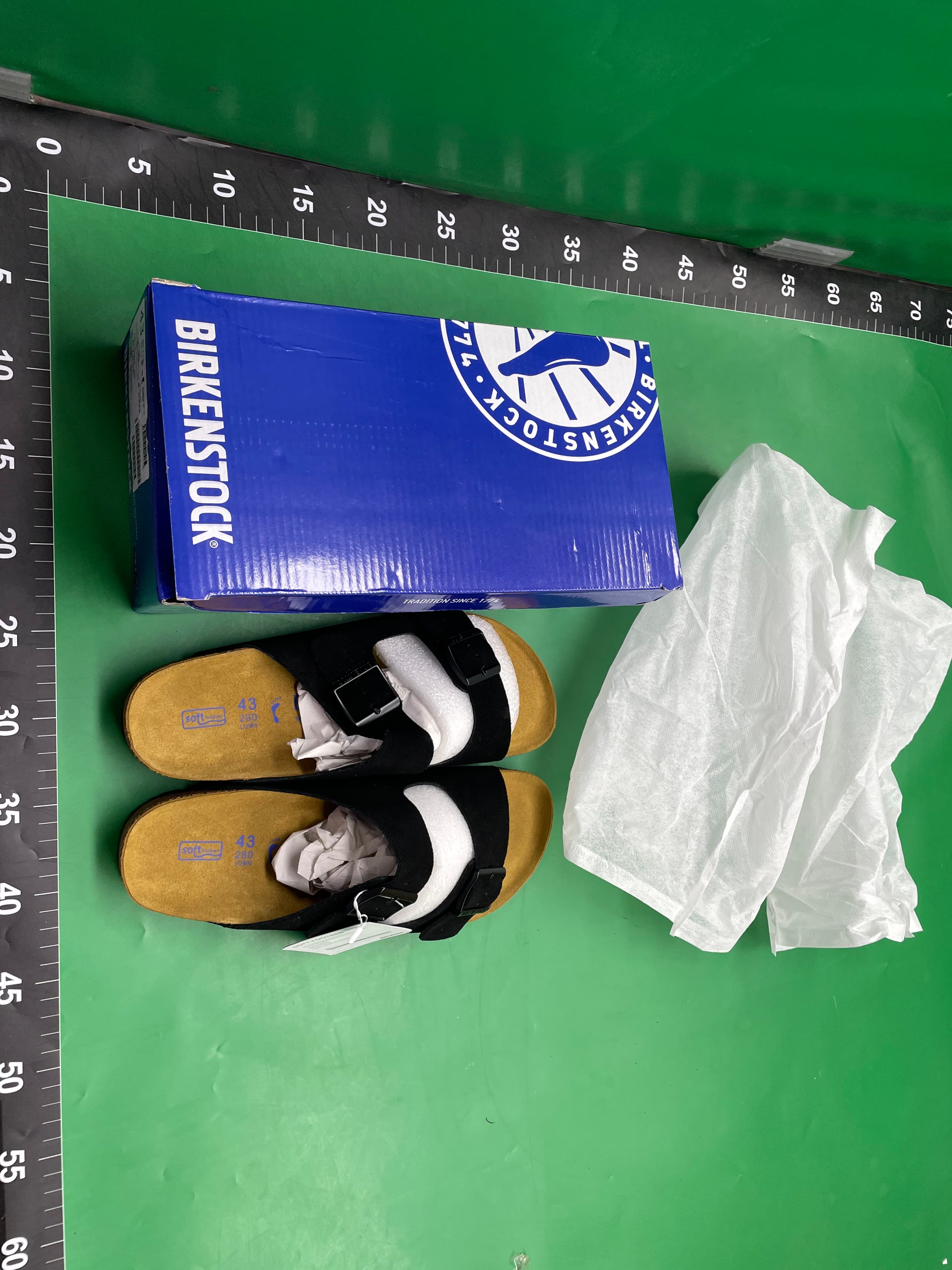 跨境大码真皮平底拖鞋女2026夏季新款男士休闲外穿勃肯鞋百搭凉鞋 — miniatura QC 2