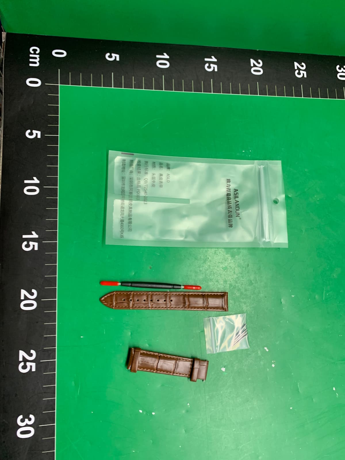 厂家现货 现货 双面牛皮表带 通用无扣真皮表带手表配件 老客户 — foto QC 1