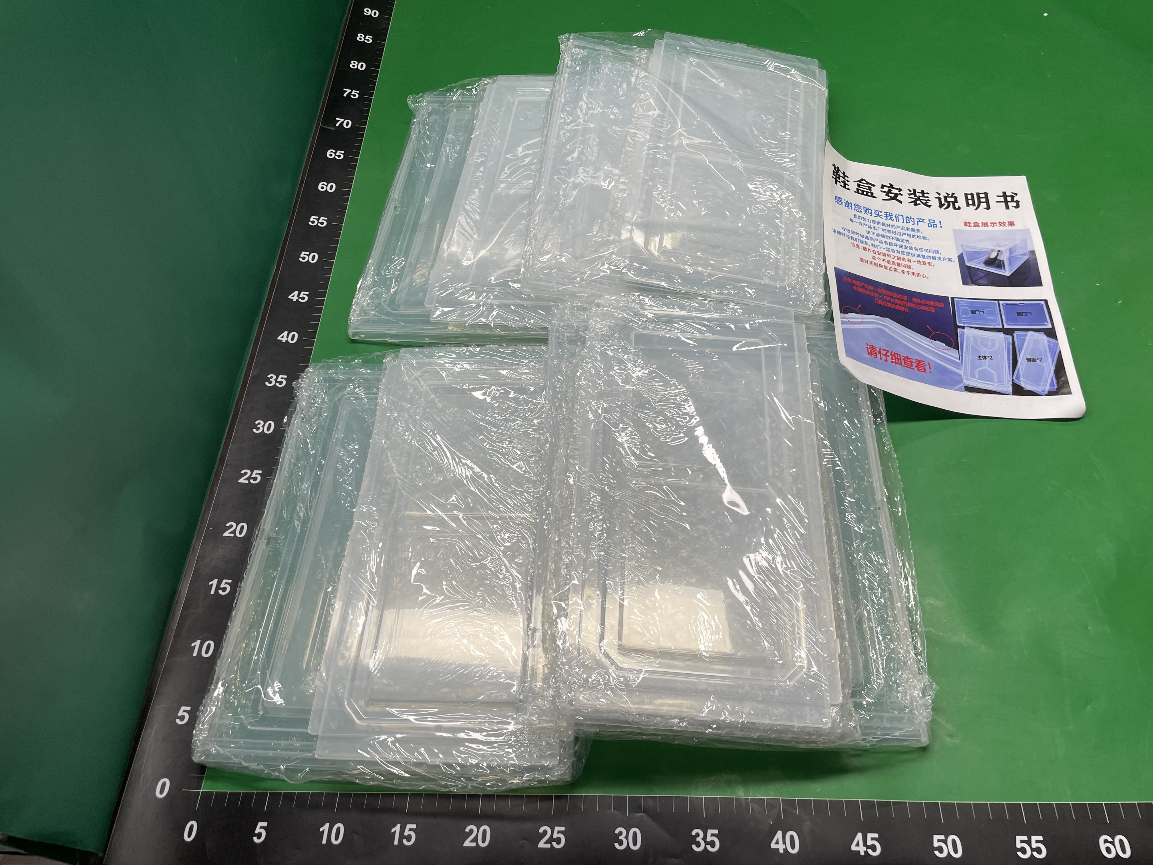 透明鞋子收纳盒塑料家用加厚磁吸可叠加整理箱手办盒鞋架鞋柜鞋盒 — foto QC 1