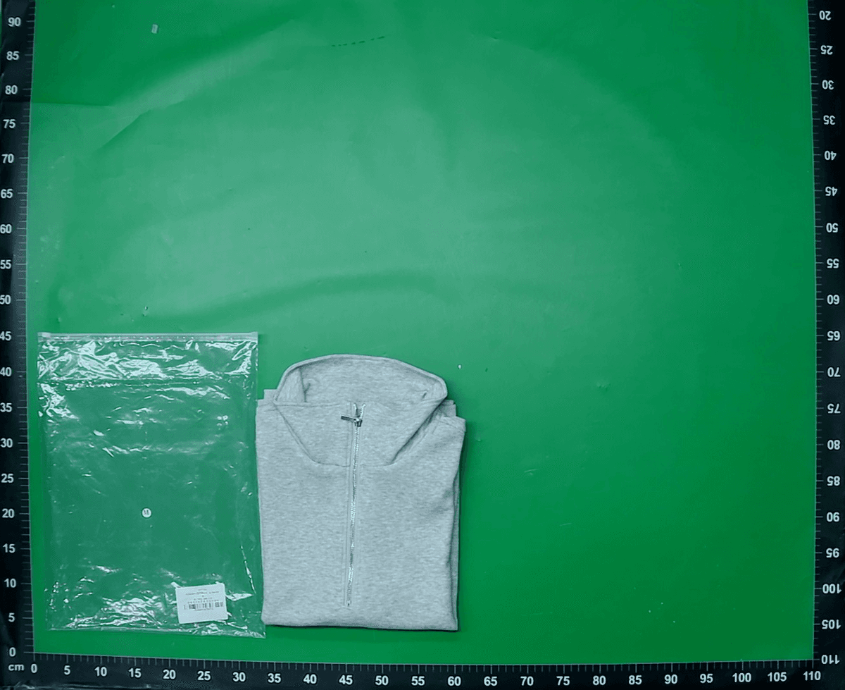 FBUF重磅500g半拉链立领Boxy灰色卫衣cleanfit美式男女同款秋冬季 — foto QC 1