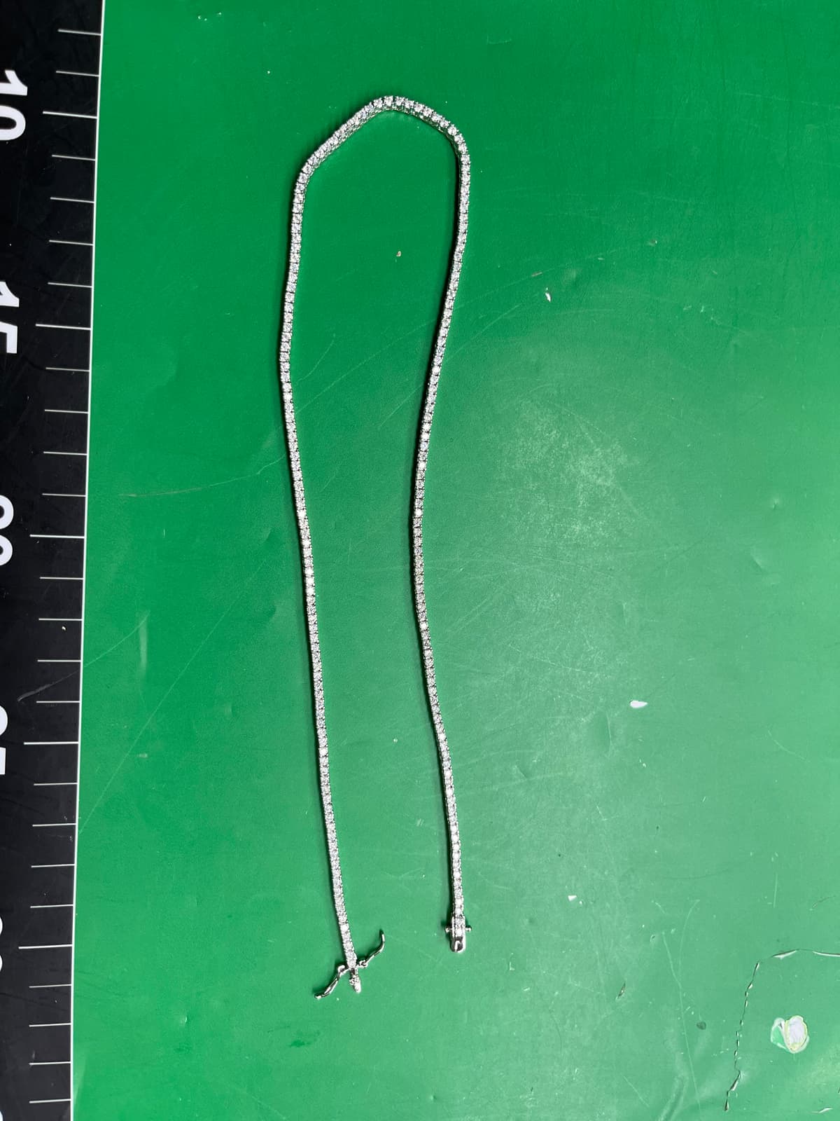鼎赫欧美ins热销铜镶莫桑石嘻哈单排男女网球链手链HipHop饰品 — foto QC 1