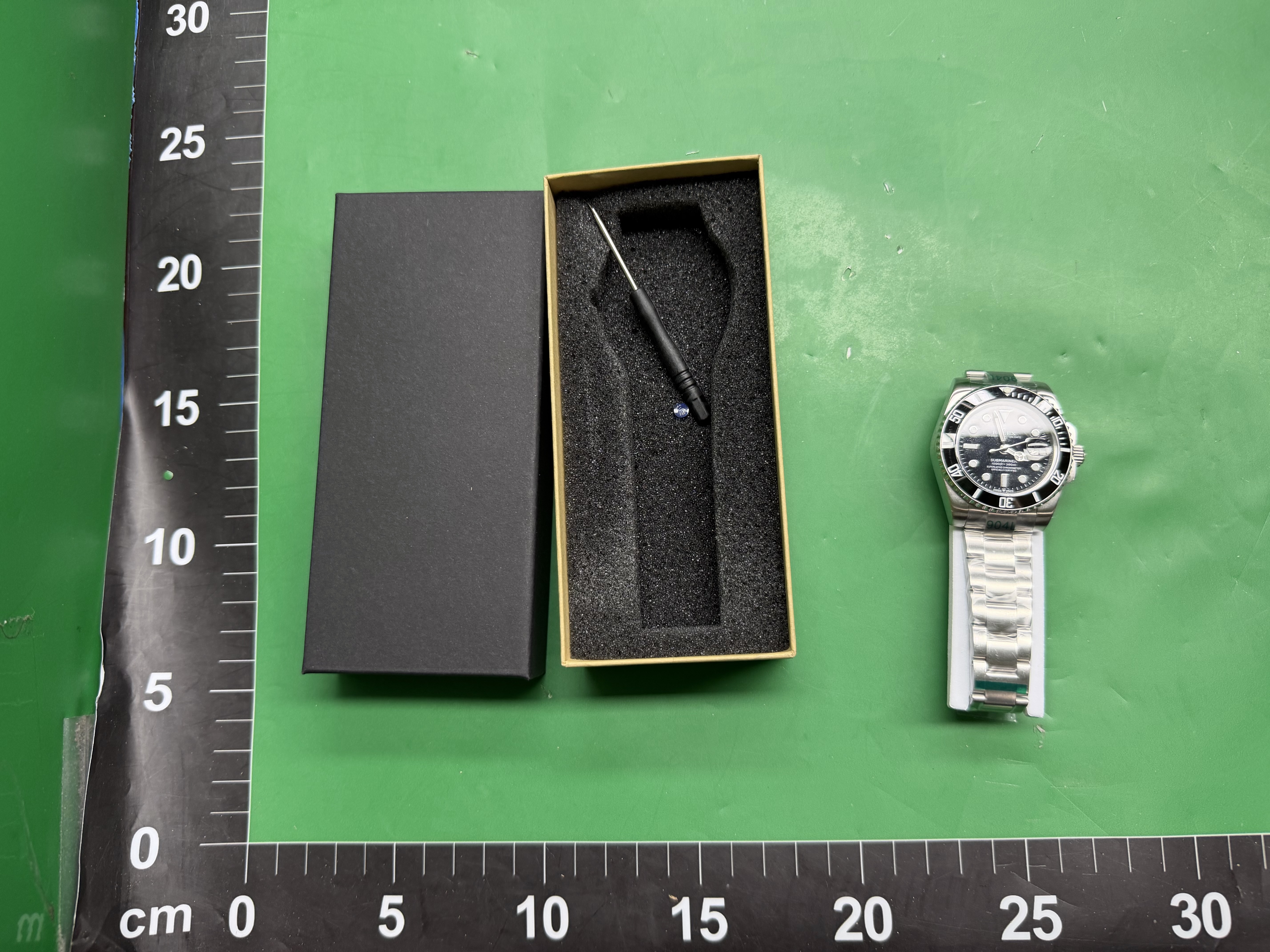 跨境 Watch 水鬼男士手表全自动机械表夜光夜光鬼王腕表潮流 — miniatura QC 3