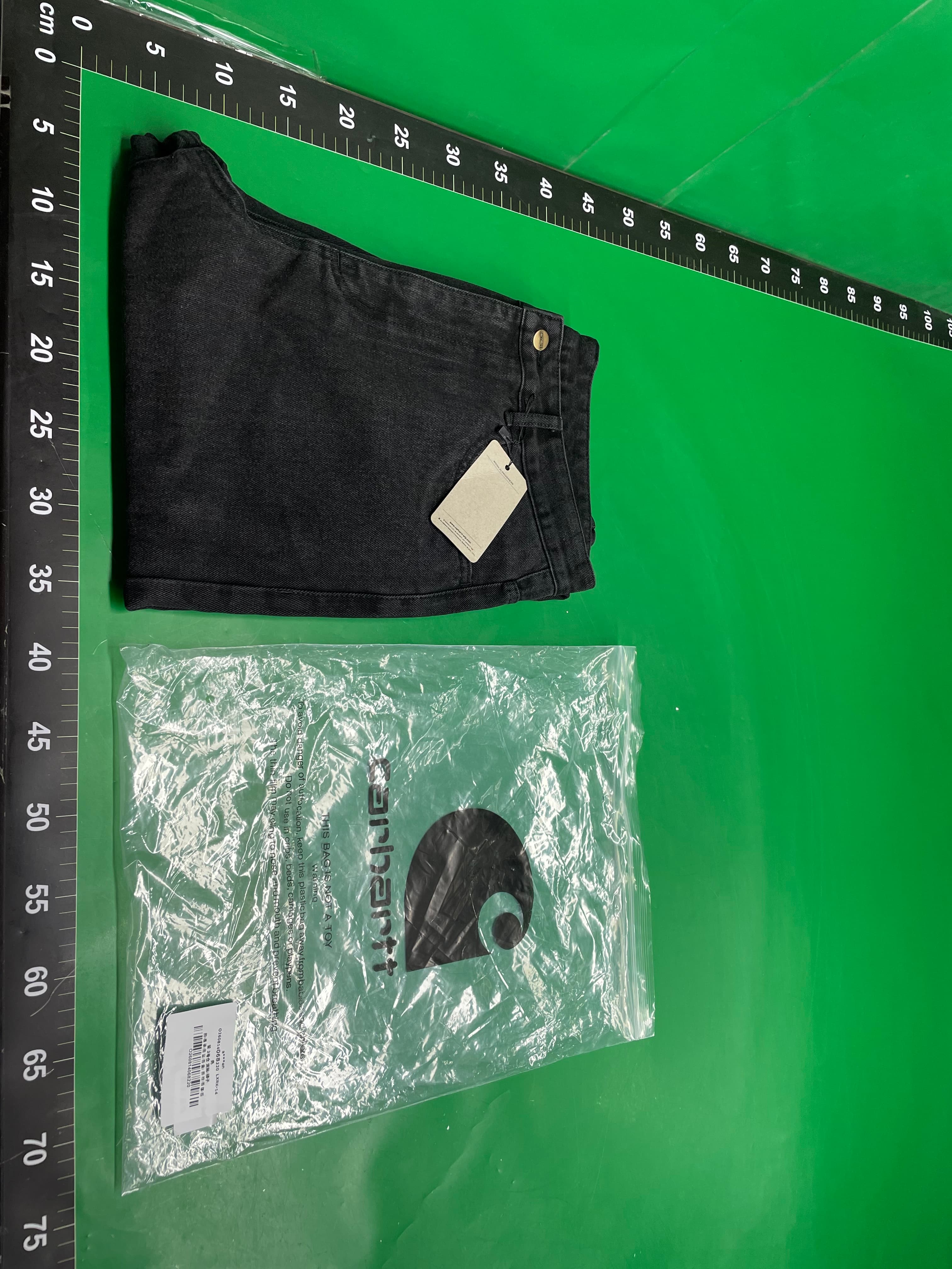 卡哈美式复古街头滑板宽松直筒嘻哈多巴胺水洗牛仔裤长裤阔腿 — miniatura QC 2