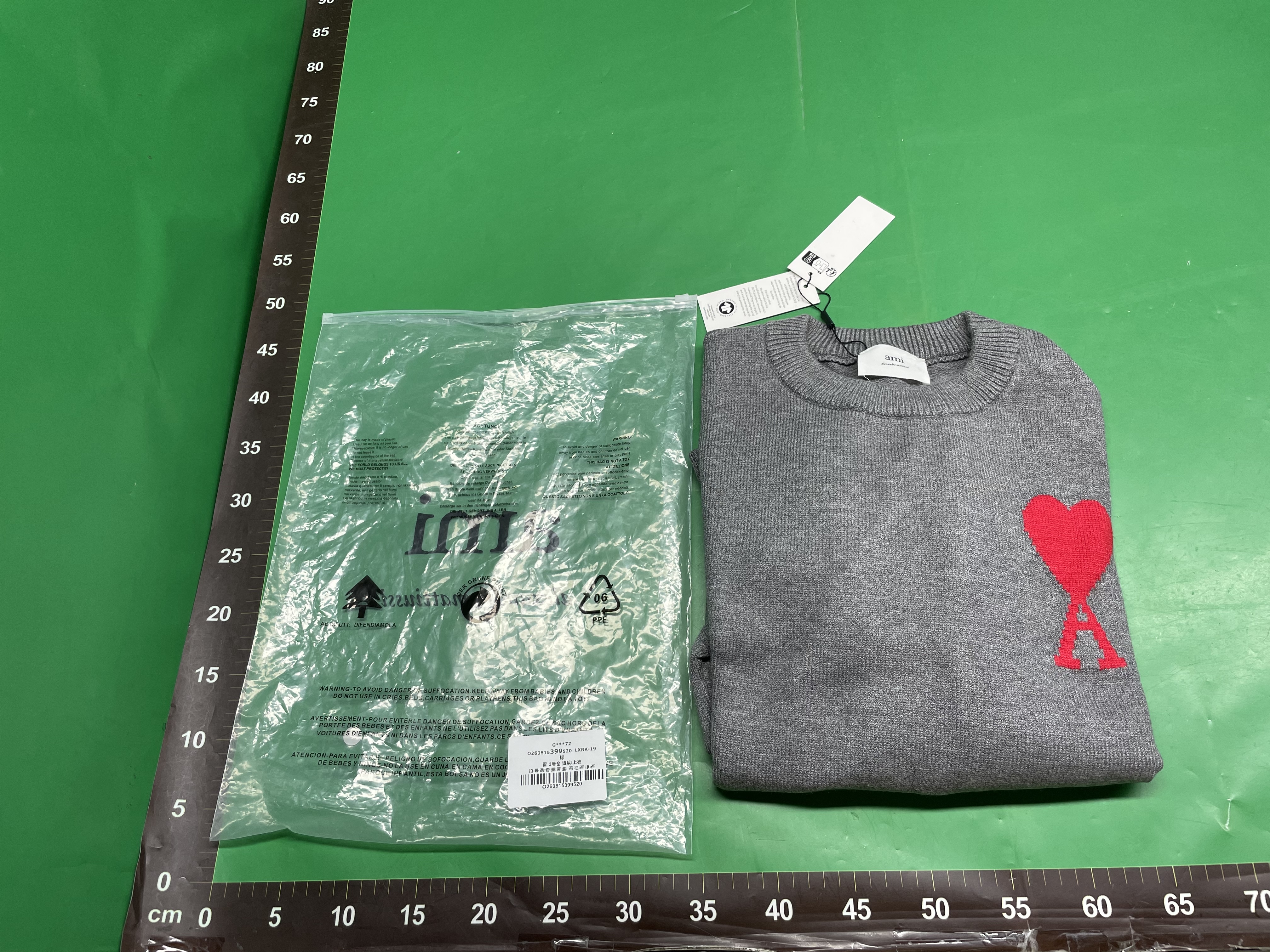 重磅！ami针织衫圆领25ss秋冬新款爱心提花宽松慵懒跨境套头毛衣 — miniatura QC 4