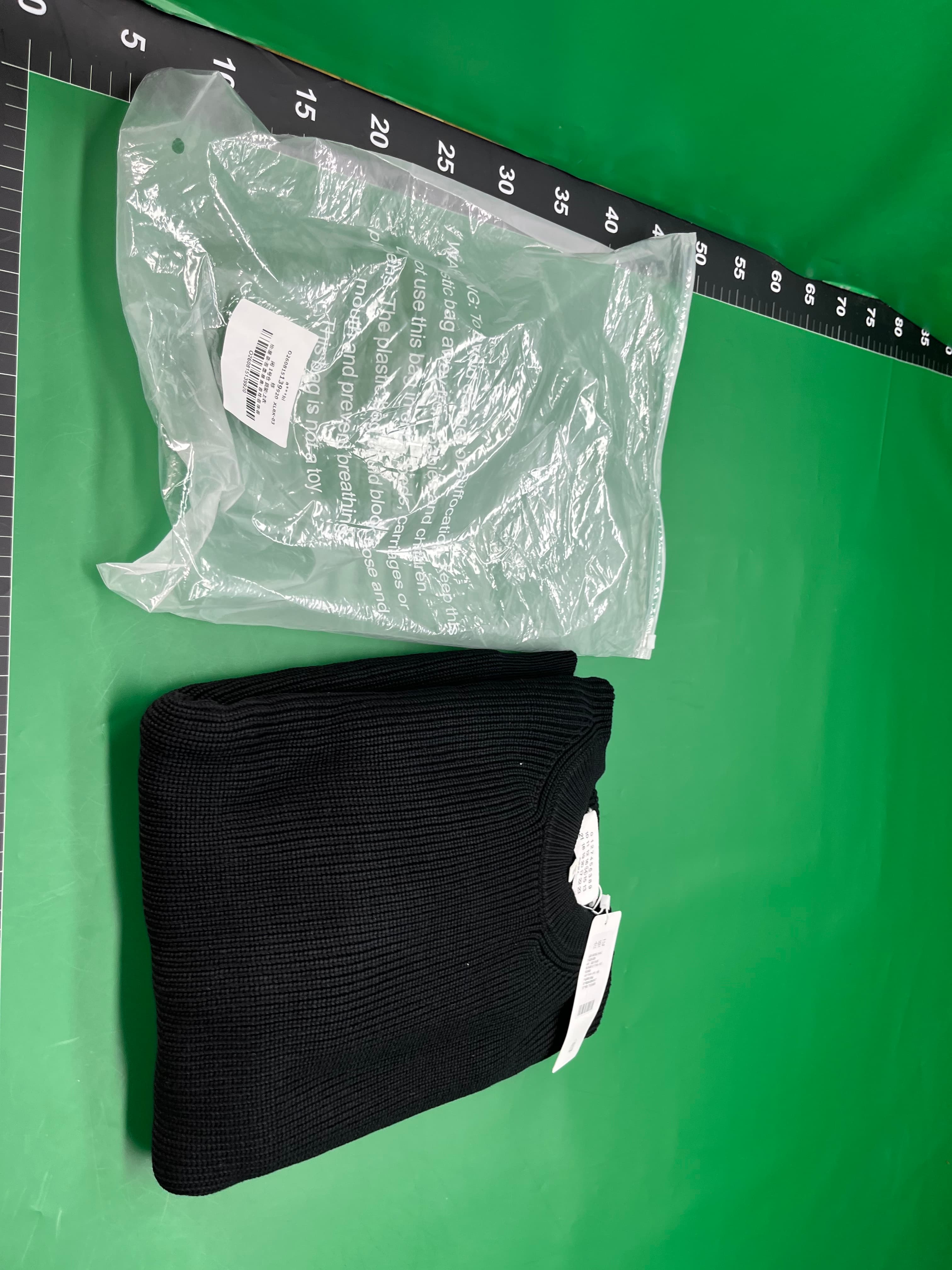 马家四角21AM针织衫圆领套头宽松毛衣男女四角缝线毛衫情侣款简约 — foto QC 1