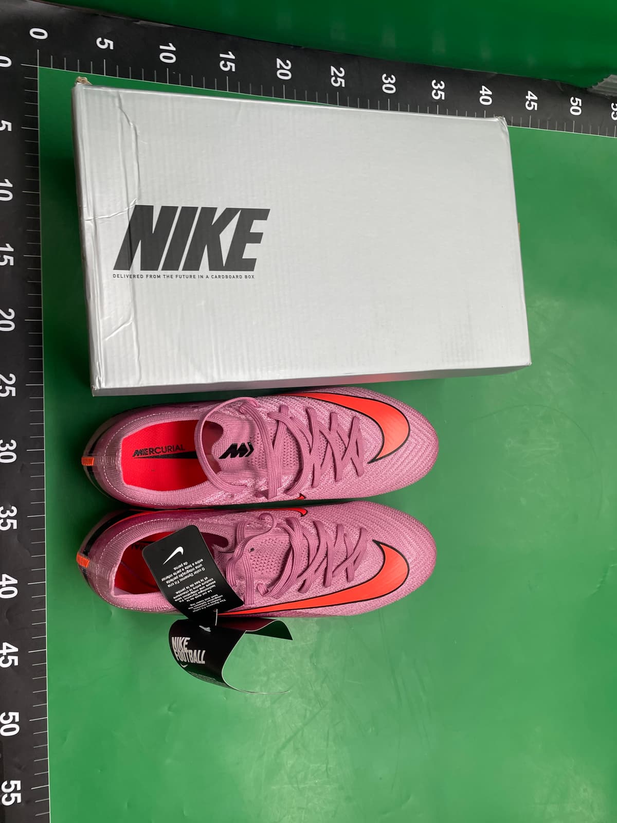 跨境新款刺客16足球鞋FG长钉气垫针织防水brand soccer shoes — foto QC 1