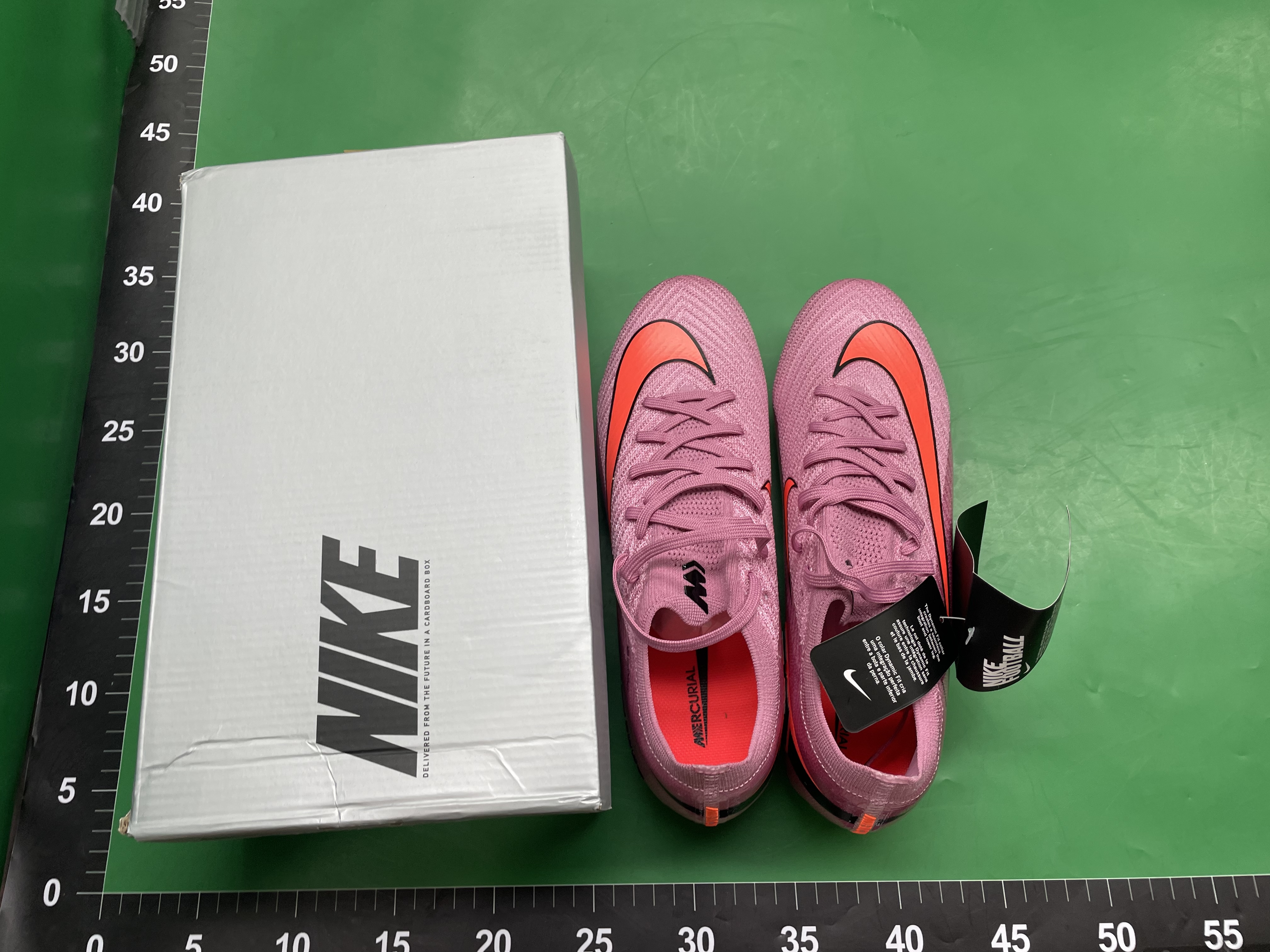 跨境新款刺客16足球鞋FG长钉气垫针织防水brand soccer shoes — foto QC 1
