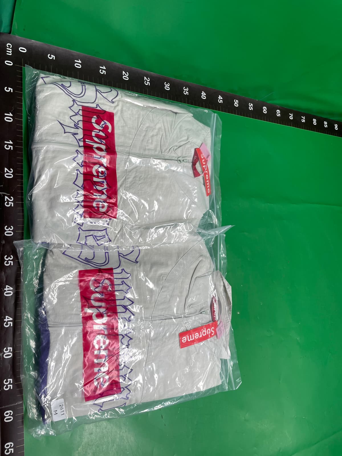 25S欧美跨境半拉链廓形拼接小众潮牌街头运动风衣冲锋衣休闲套装 — foto QC 1