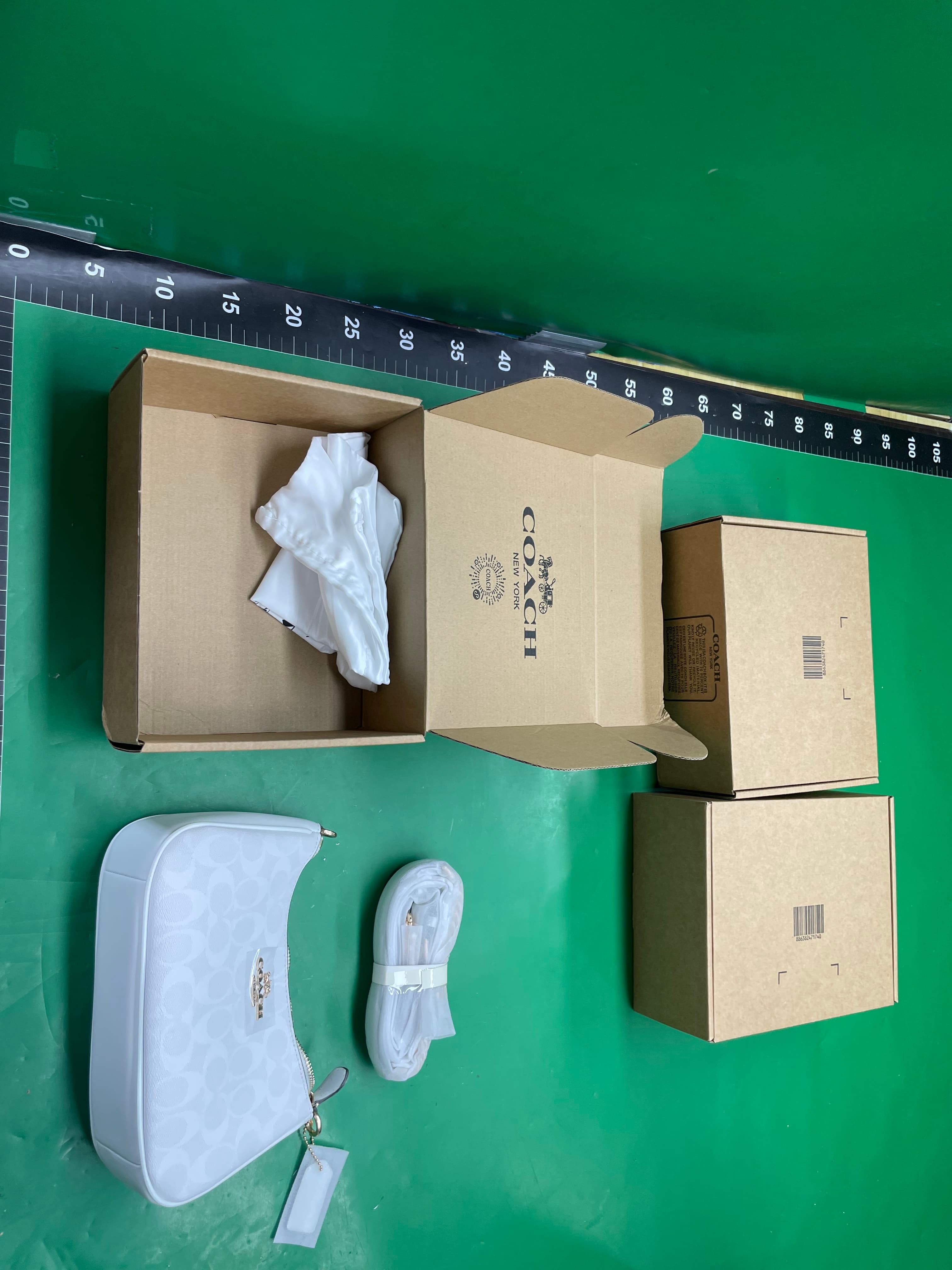 现货蔻家奥莱新款Teri时尚高级感单肩腋下女包复古印花链条麻将包 — foto QC 1