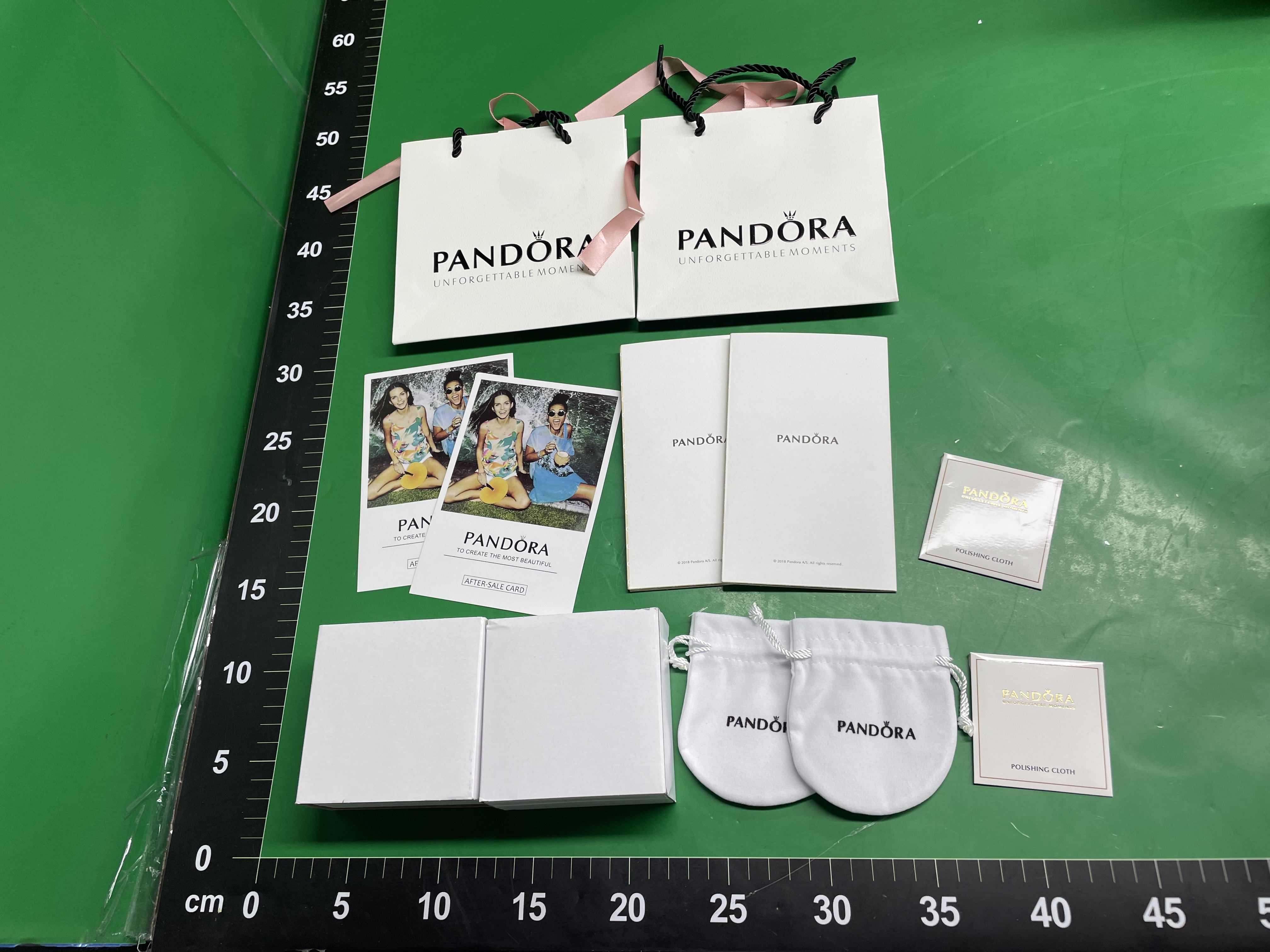 潘家饰品原版经典款包装礼袋六件套手镯手链盒擦银布说明书绒布袋 — miniatura QC 4