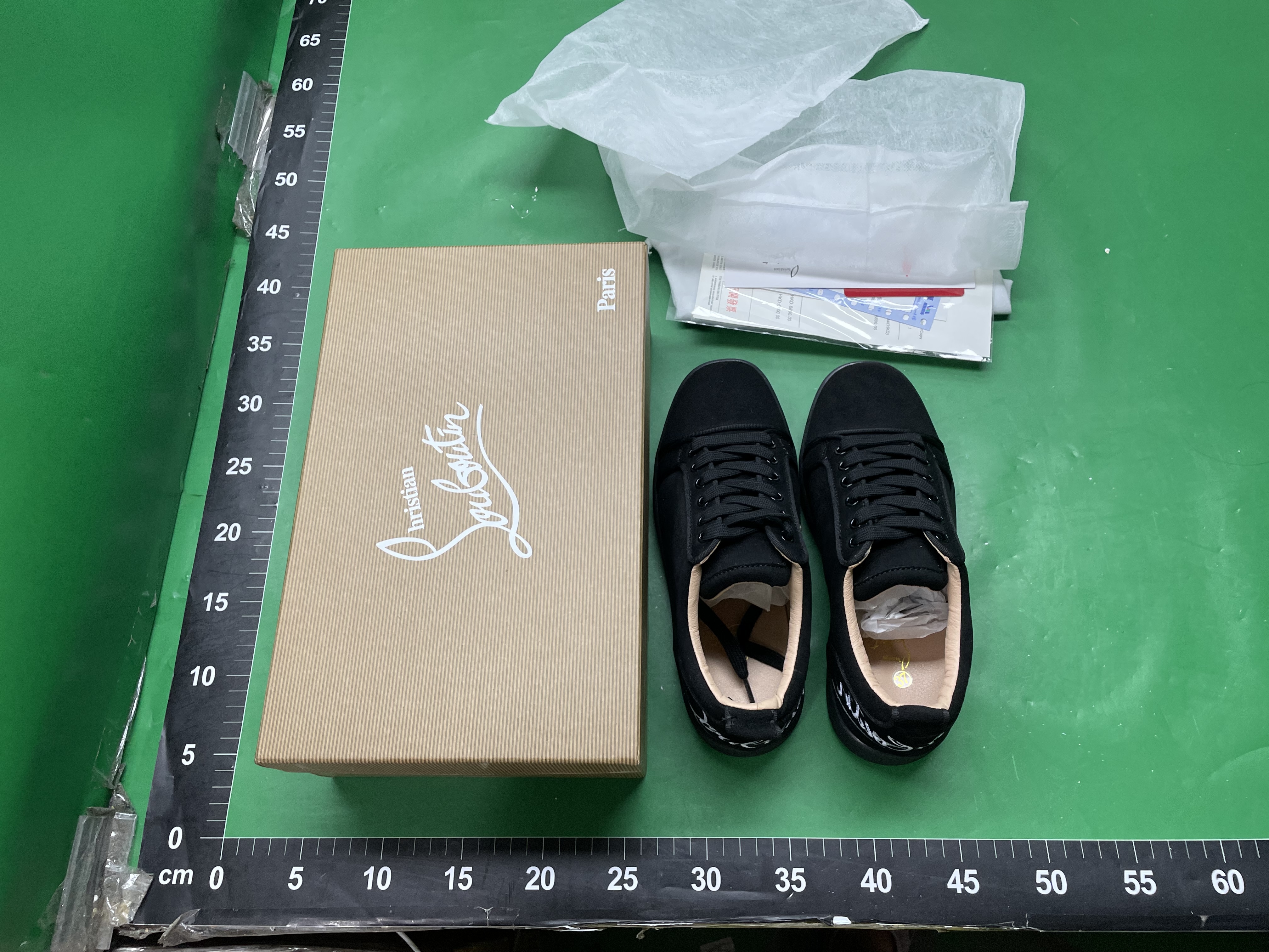 LTTL电绣男鞋黑色刺绣低帮柳钉平底休闲鞋月牙鞋厚底 — miniatura QC 6