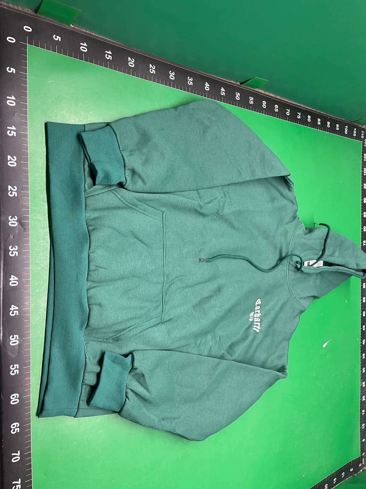 carhatt欧美卡哈潮牌经典款字母刺绣男女宽松连帽加绒帽衫卫衣 — miniatura QC 4