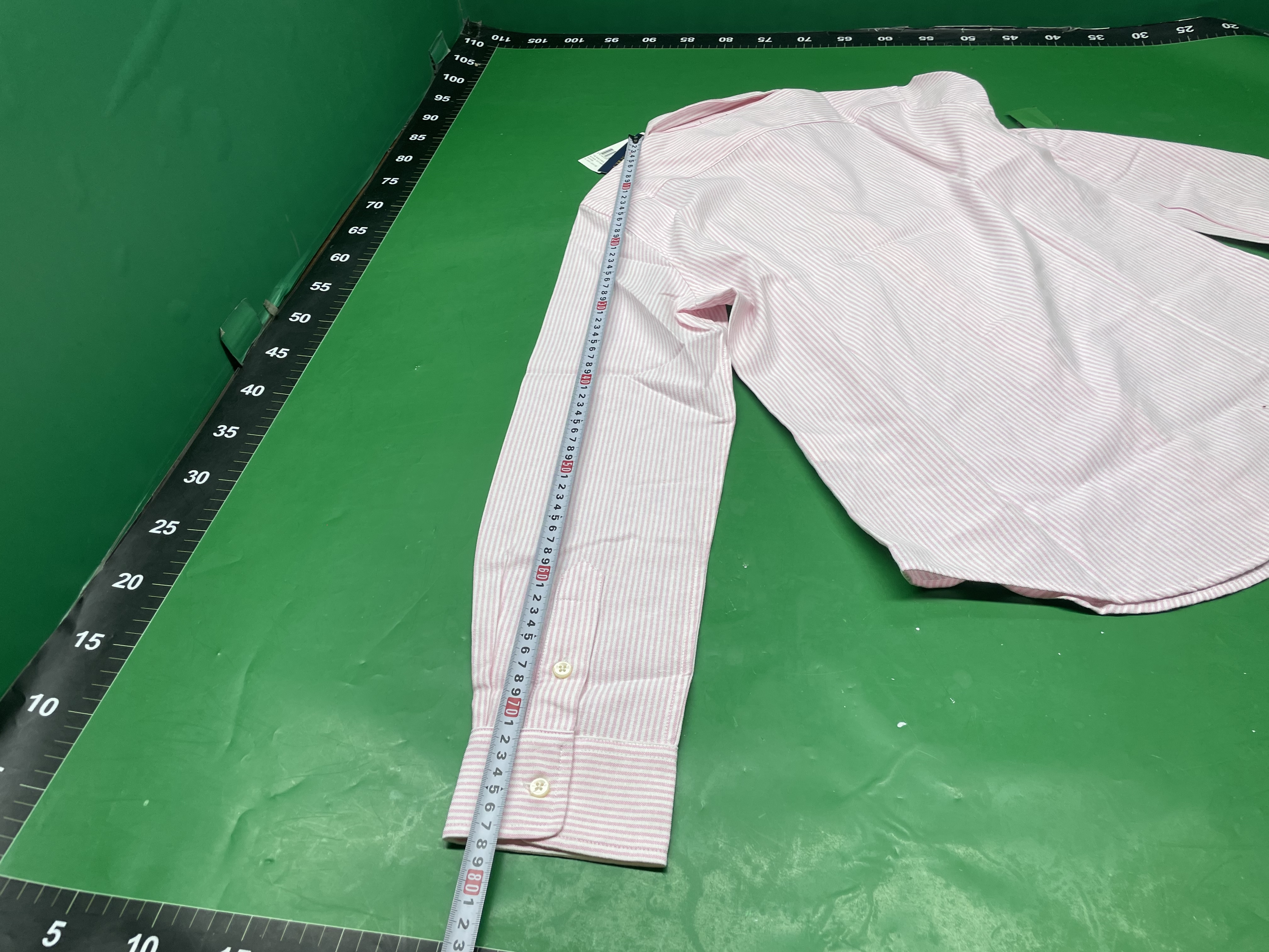 RL拉夫小马标纯棉大条纹防晒衫春夏休闲情侣上衣长袖衬衫女 — foto QC 1