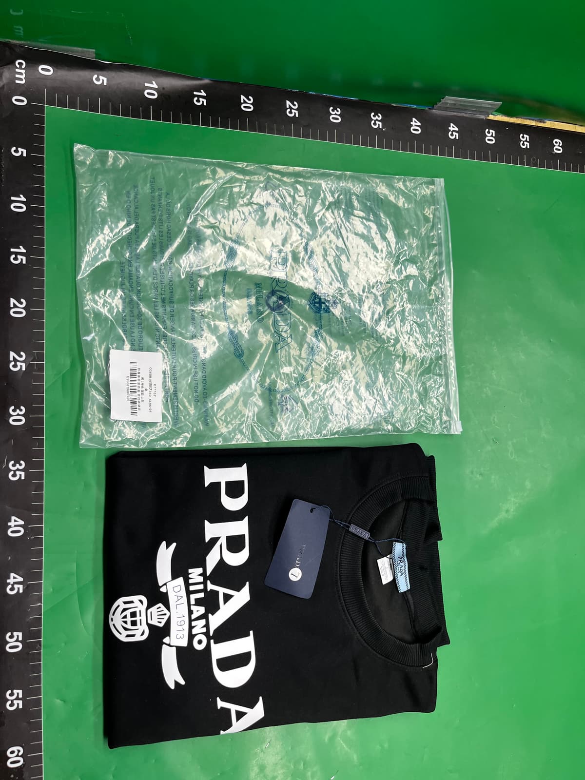 跨境代发奢潮pra普家金属三角LOGO男女同款秋冬宽松百搭卫衣可代 — foto QC 1