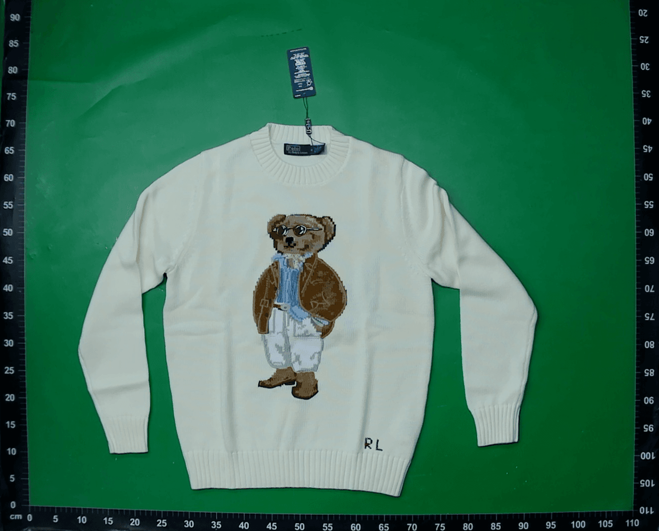 女装毛衣Bear小熊AW25刺绣纯棉圆领长袖针织上衣 — miniatura QC 4